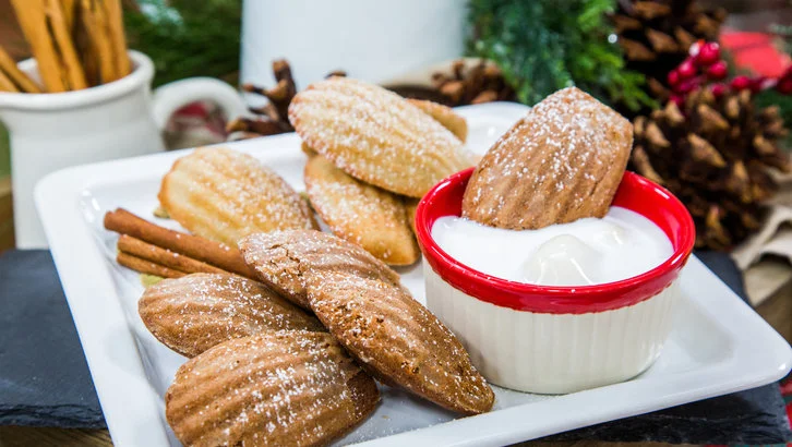 Hot Chocolate Madeleine Cookies
