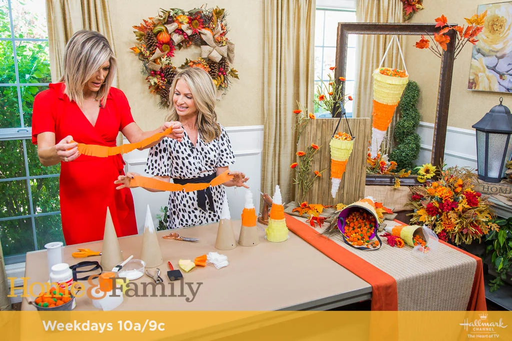 DIY Candy Corn Bags for Halloween