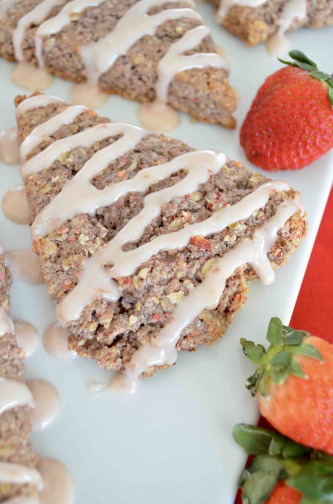 Pink Strawberry and Sour Cream Scones