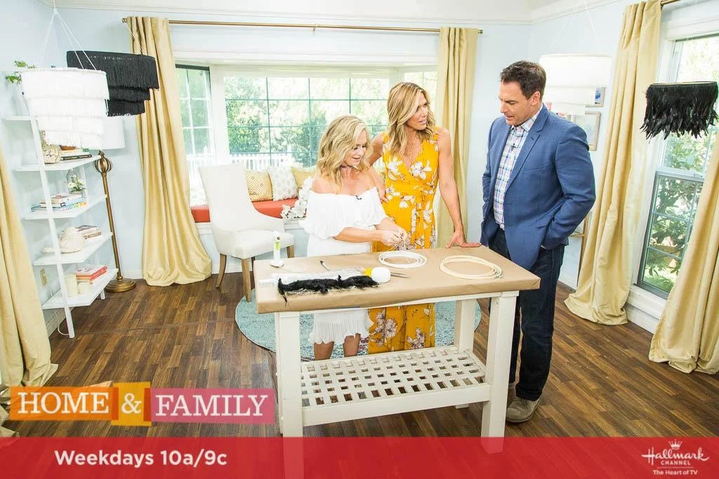 DIY Fringe Chandelier