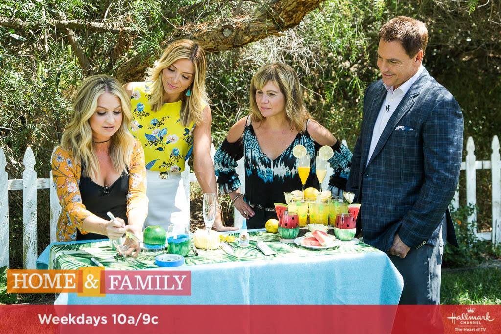 DIY Fruit Glasses on The Hallmark Channel's Home and Family Show