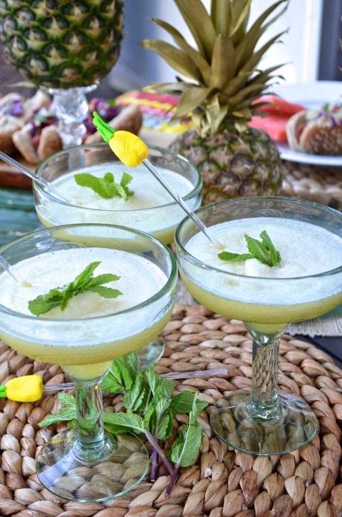 Pineapple and Mint Margarita