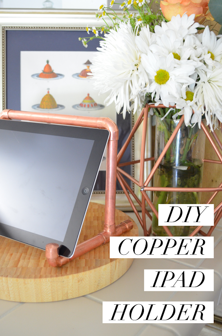 Copper Pipe iPad Holder