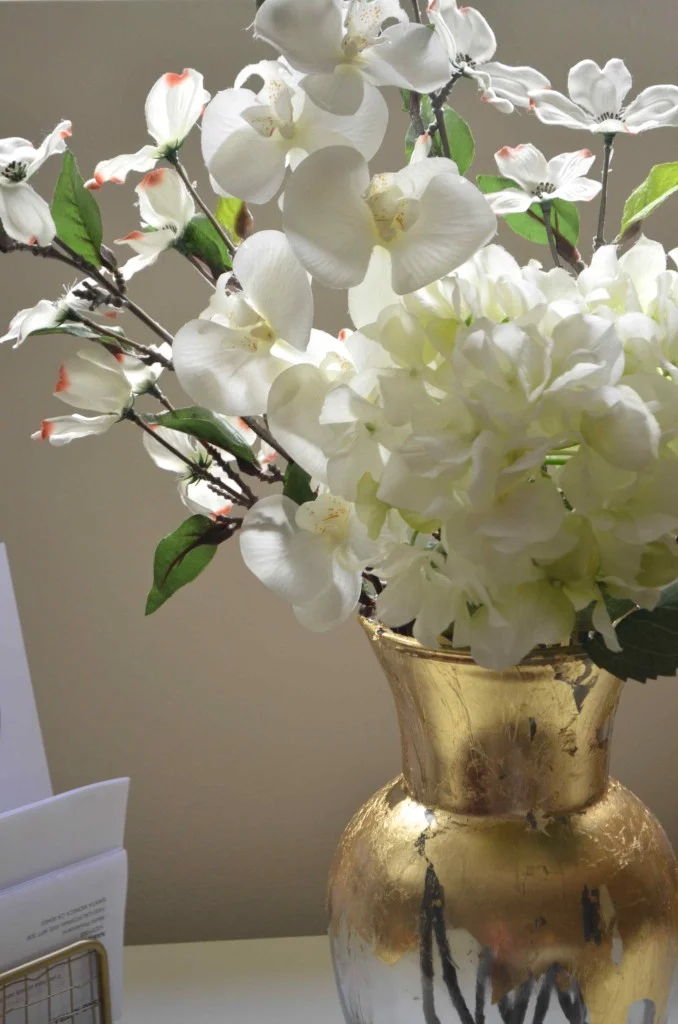 Gold Foil Vase