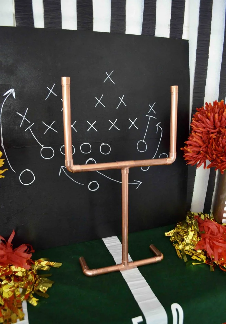 Game Day DIY Copper Goal Post