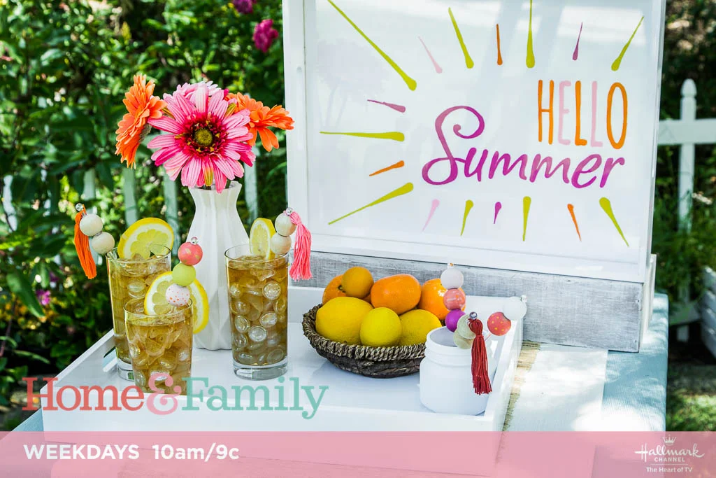 DIY Summer Drink Stirrers and Tray 