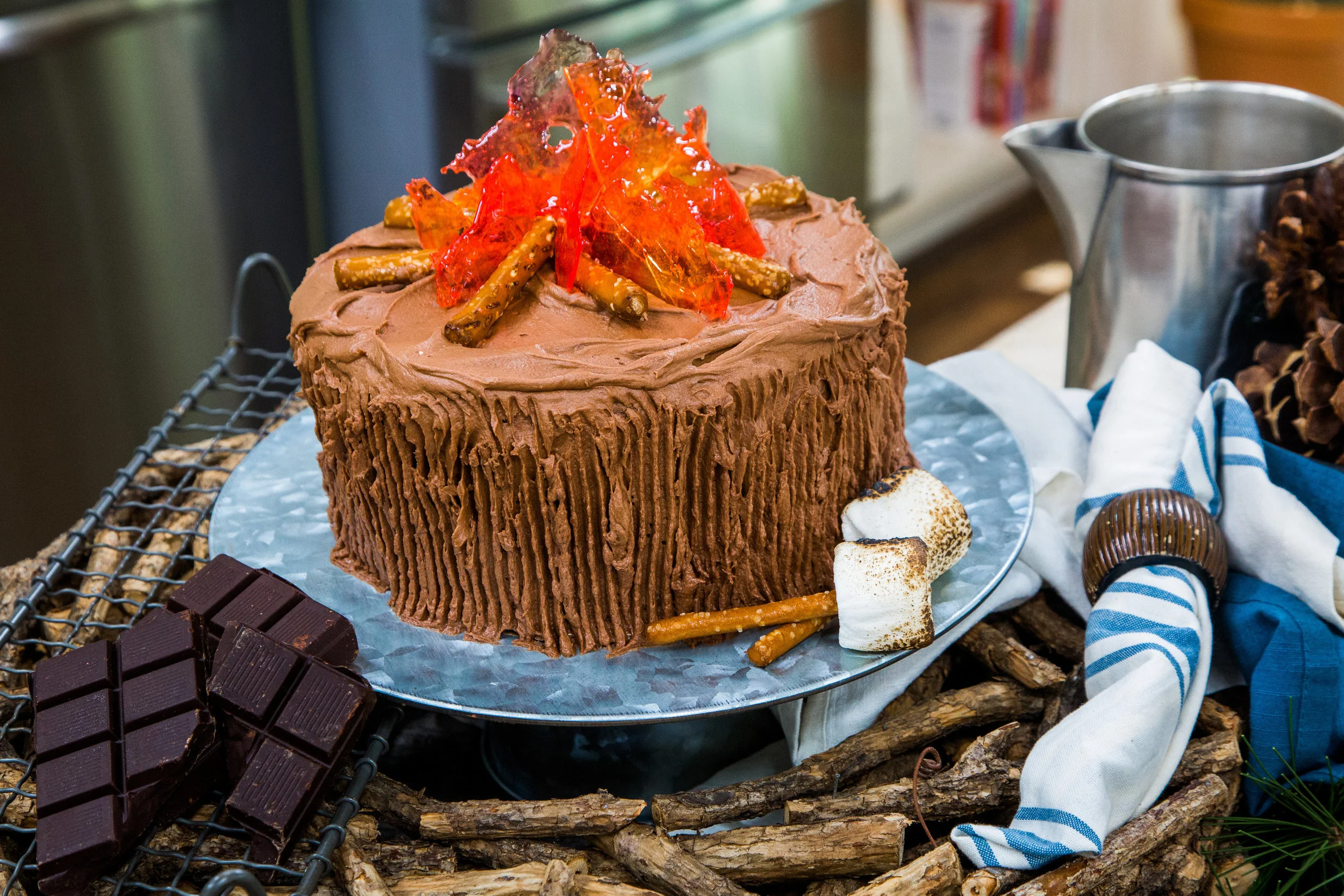 Summer Camp + Bonfire Cake 