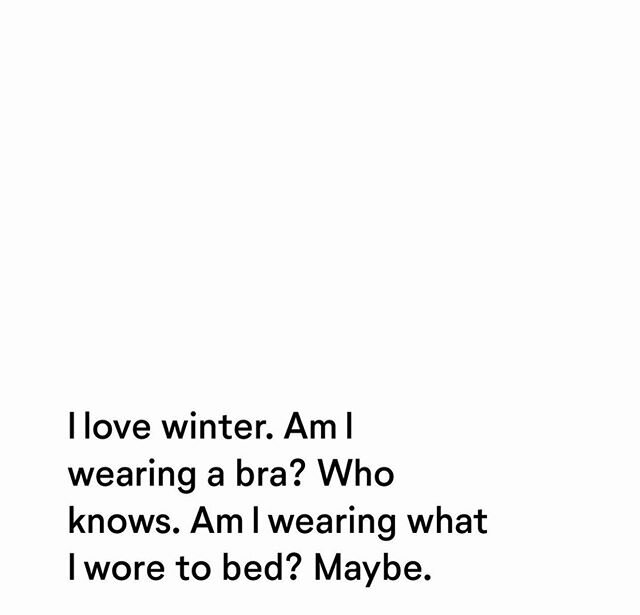 It&rsquo;s funny because it&rsquo;s true...and maybe how I showed up to work today ❄️❄️❄️ #winter #fromscratchwithmaria #fromscratchsquad #pajamas @lunya #caniwearpajamastowork