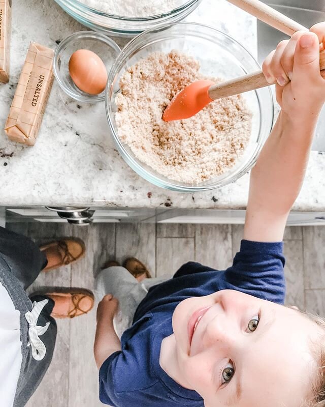 My happy place!!!! Nothing makes me happier than being in the kitchen with my family. I started cooking and baking with my mom since I could sit up by myself and she would put me on the counter to watch her (it was the 80s haha so, yes, she would let