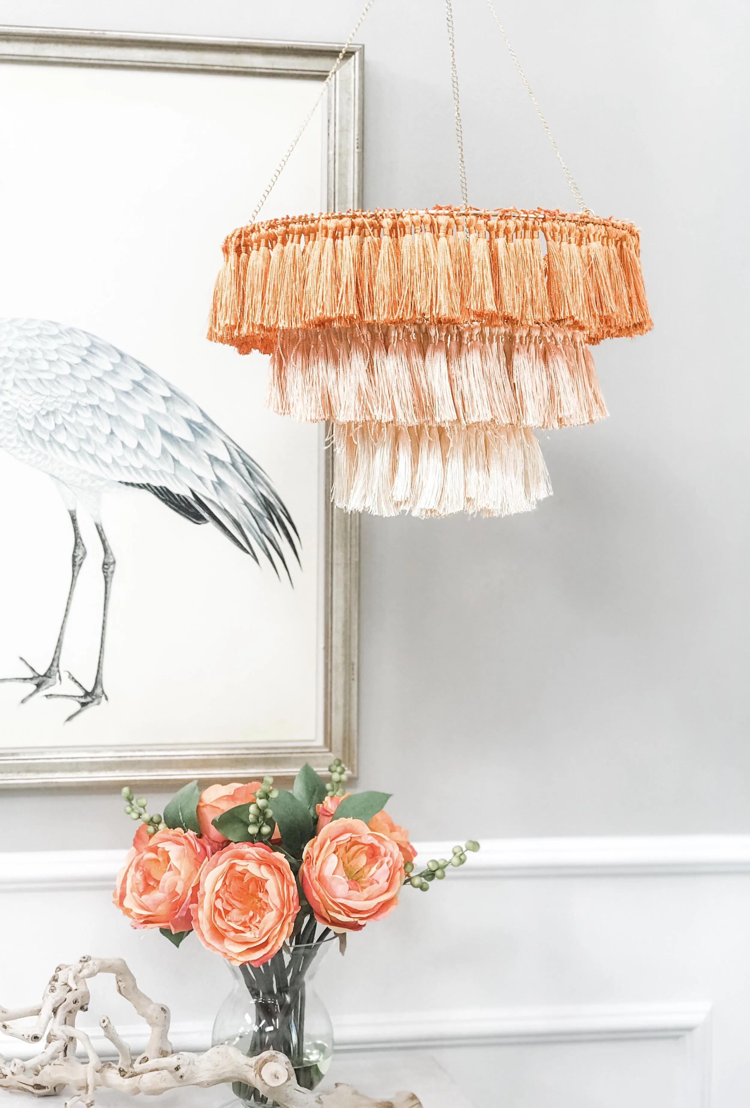 DIY Tassel Chandelier 