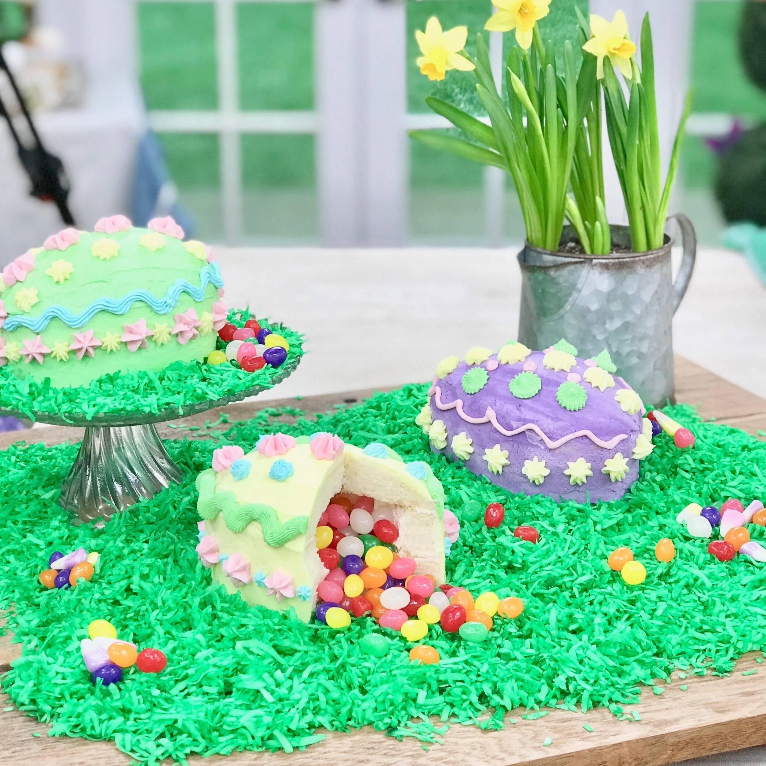 Easter Egg Surprise Cake 