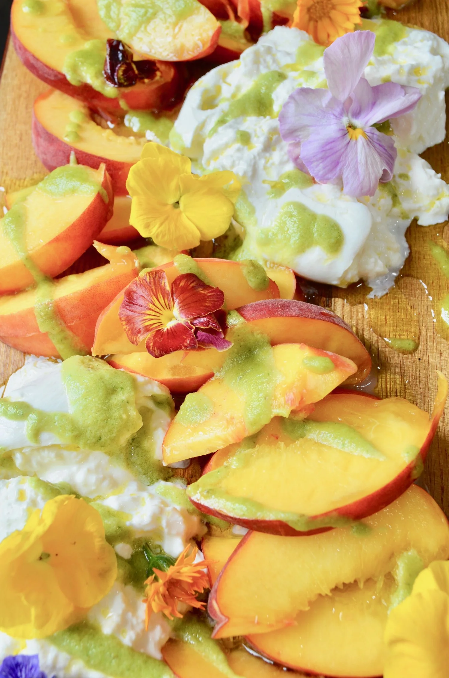 Peach and Burrata Salad 