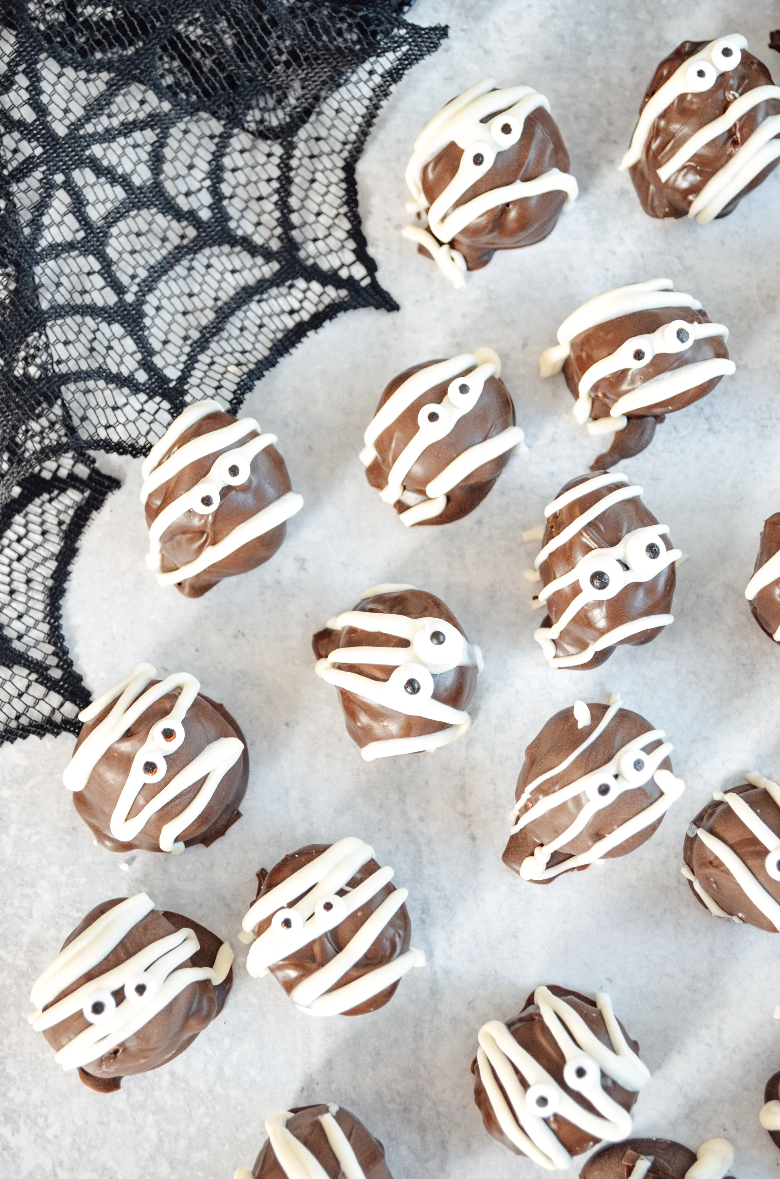 Mummy Chocolate Peanut Butter Bon Bons 