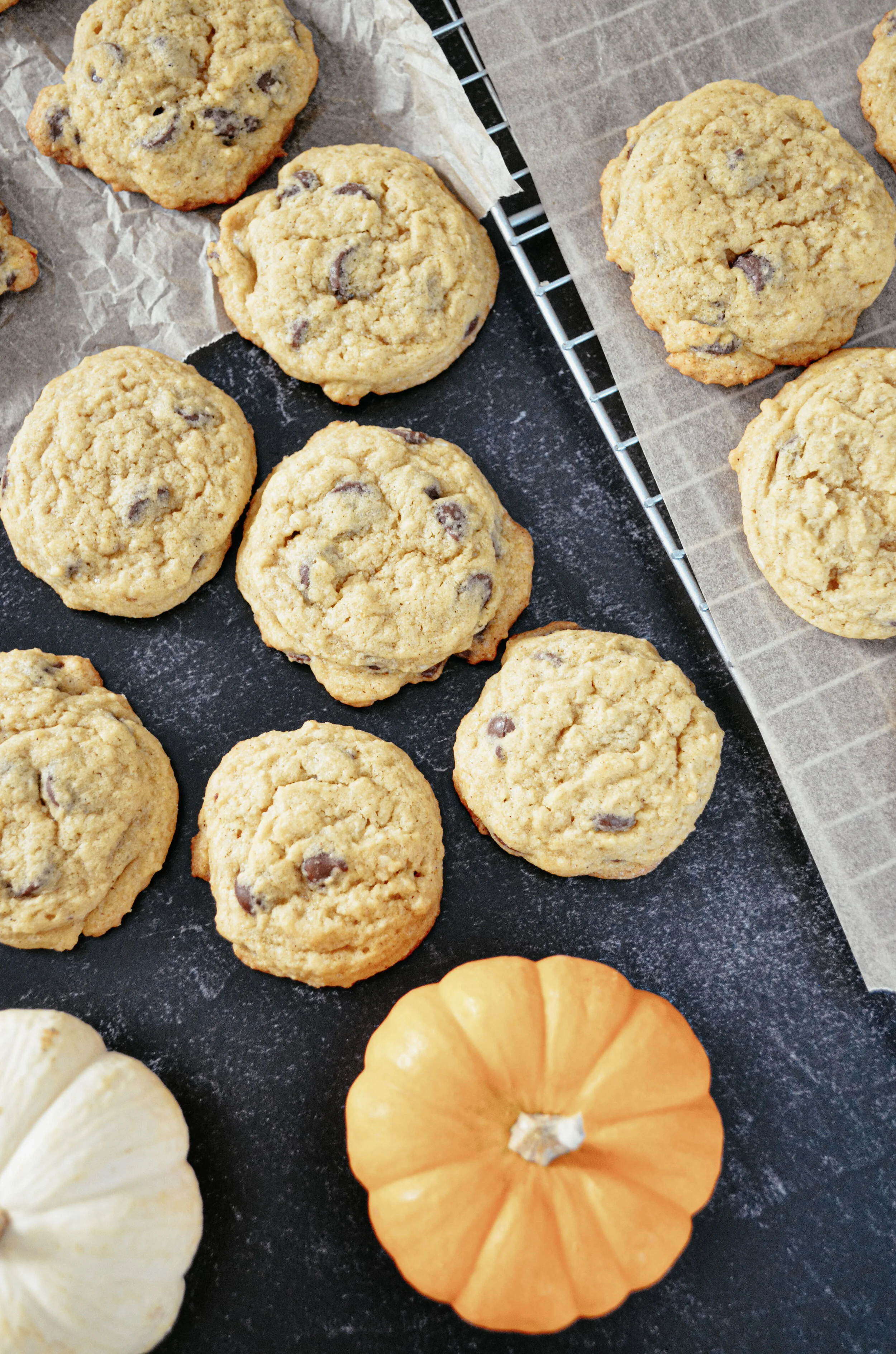 Pumpkin Chocolate Chip Cookies 