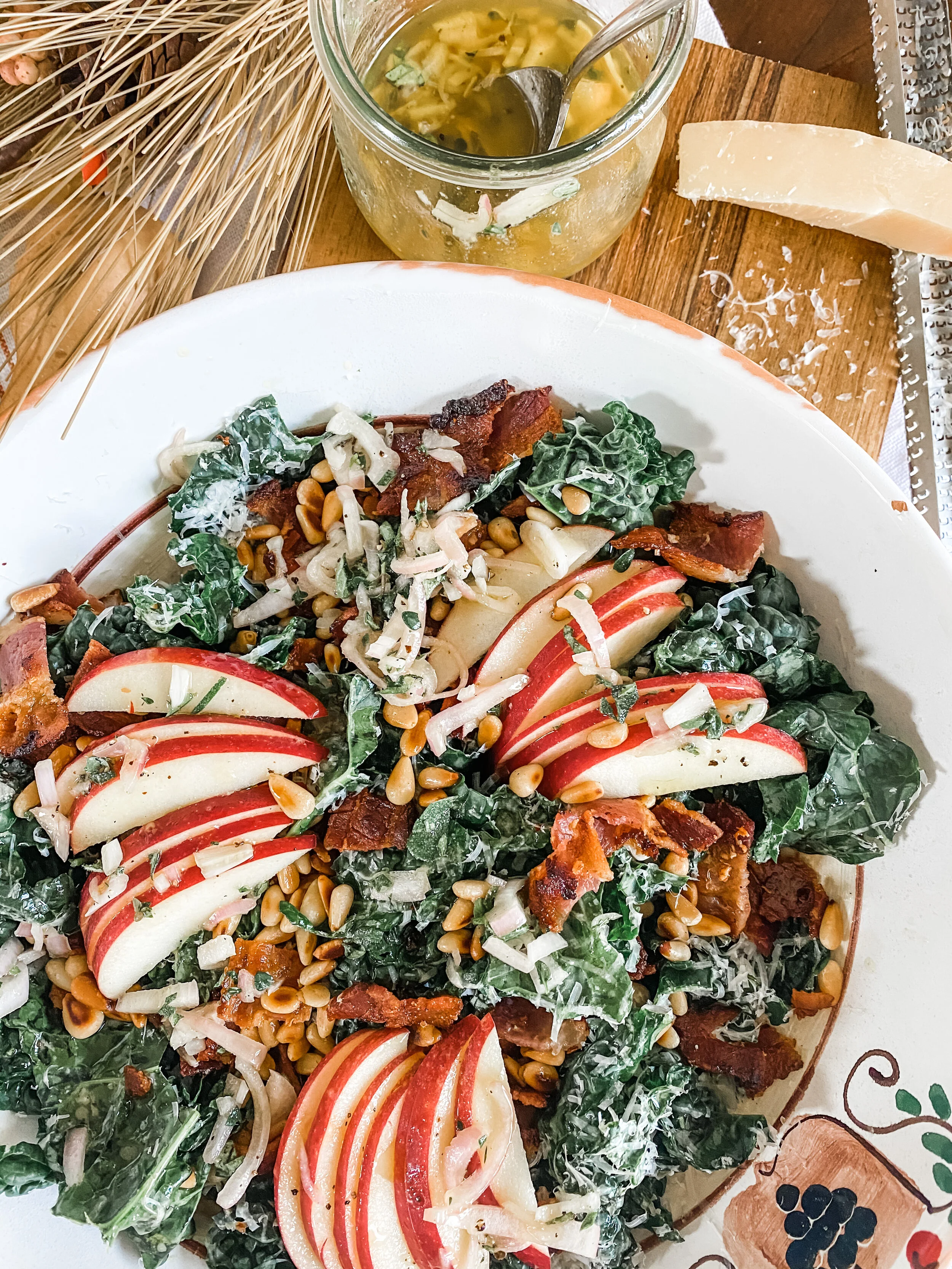 Apple, Kale, and Bacon Fall Salad 