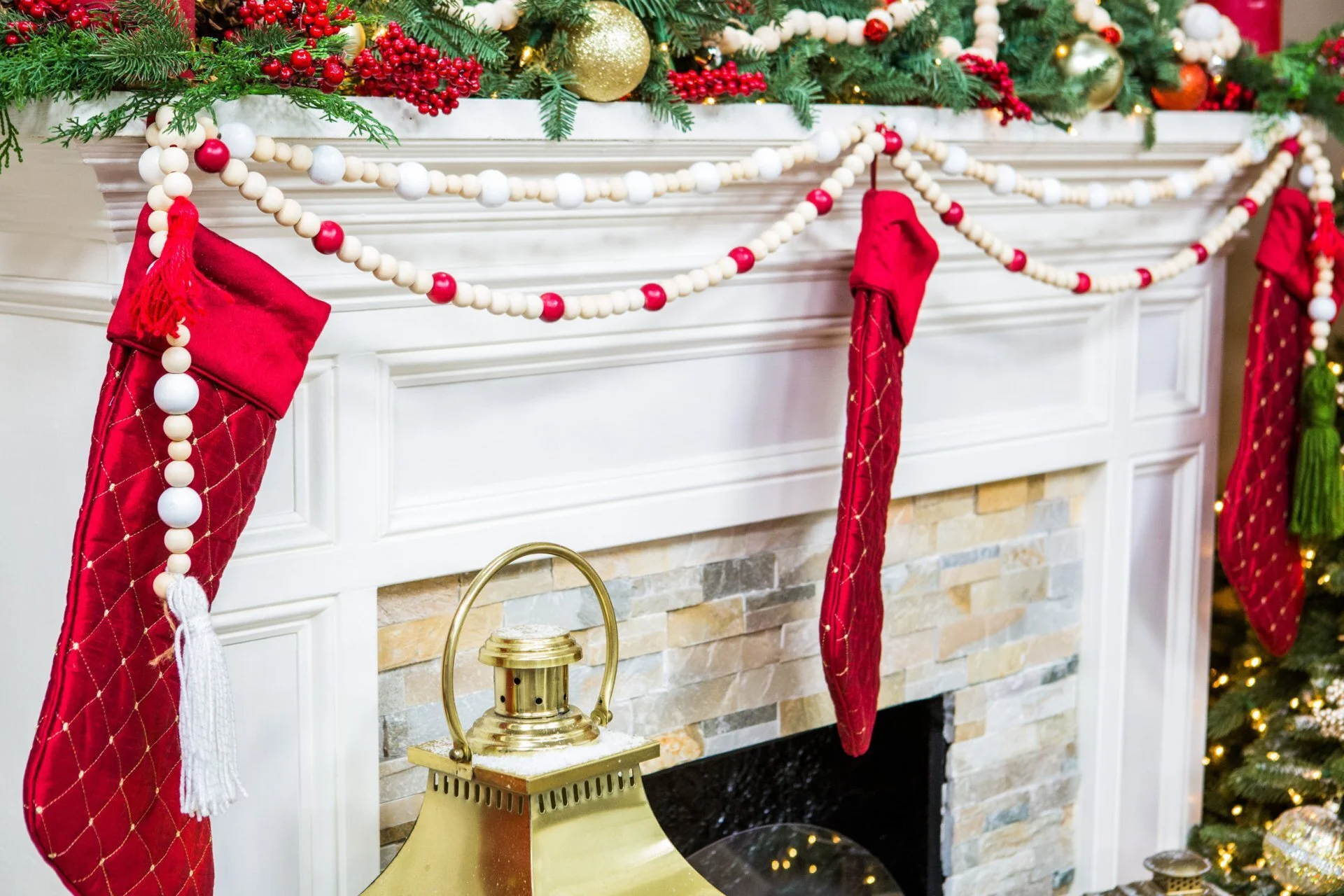 DIY Wood Bead Garland 