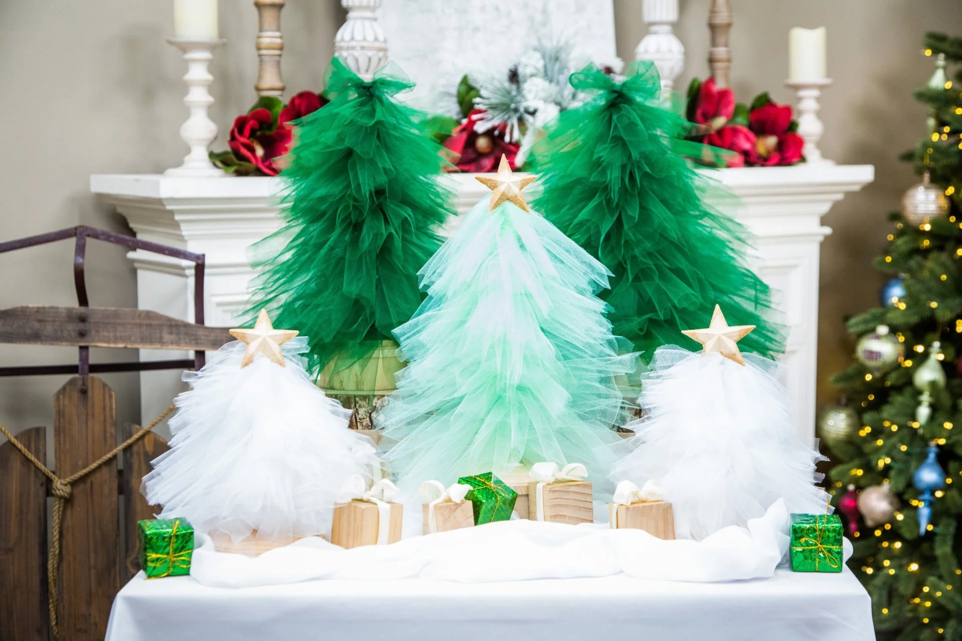 DIY Tulle Trees 