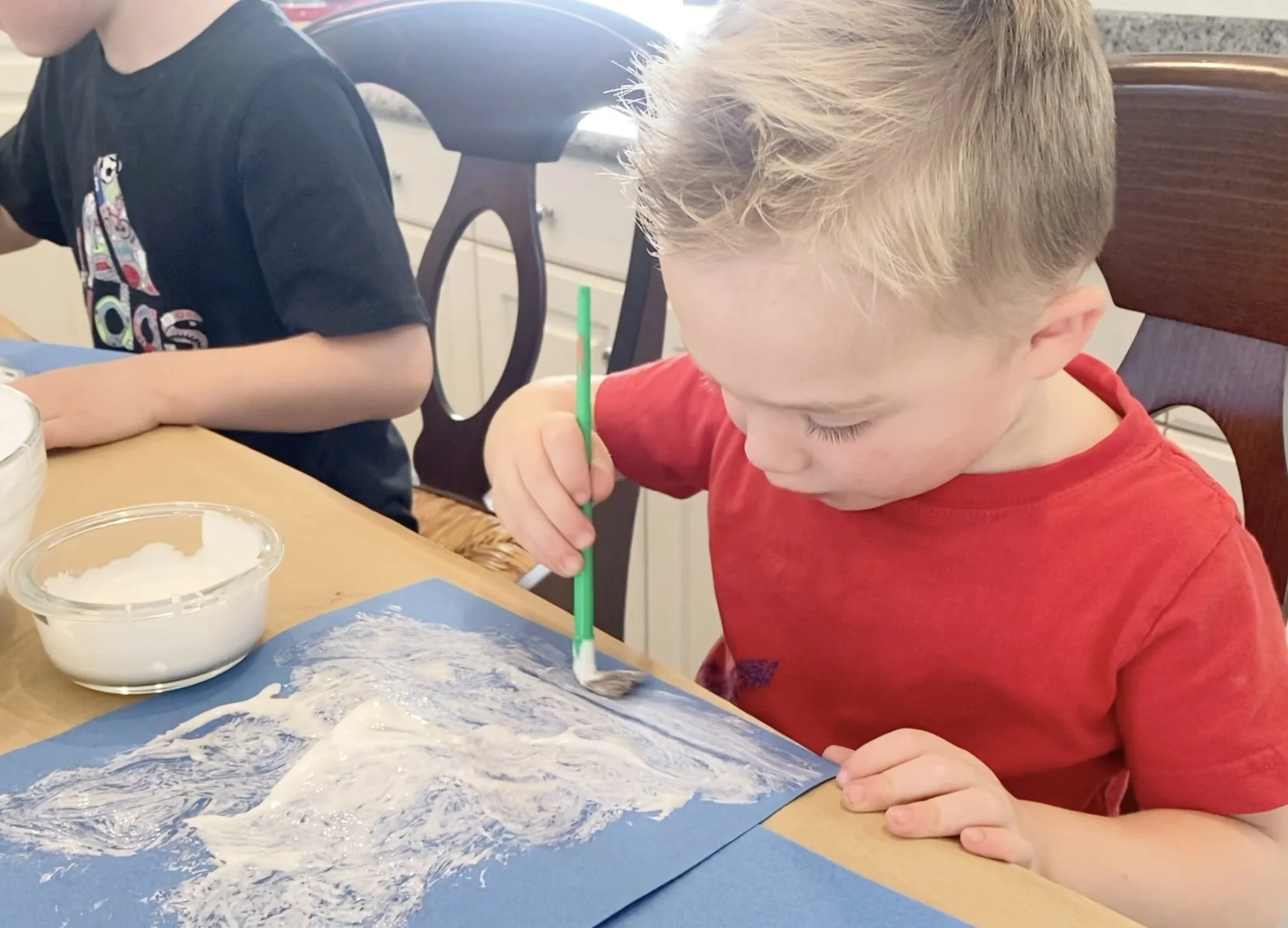 DIY Snowy Puffy Paint Craft 