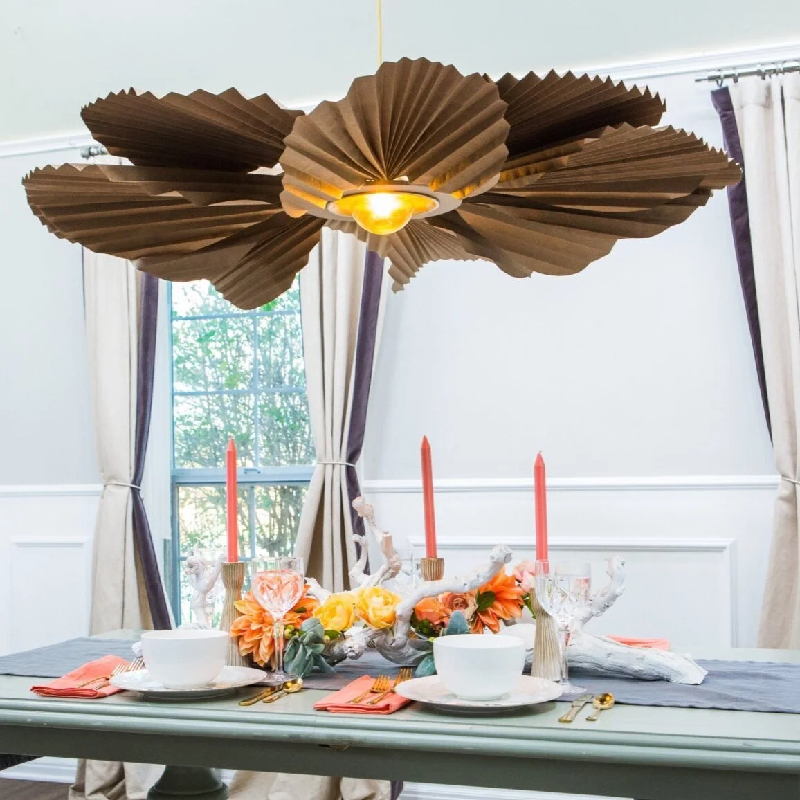 DIY Paper Palm Pendant 