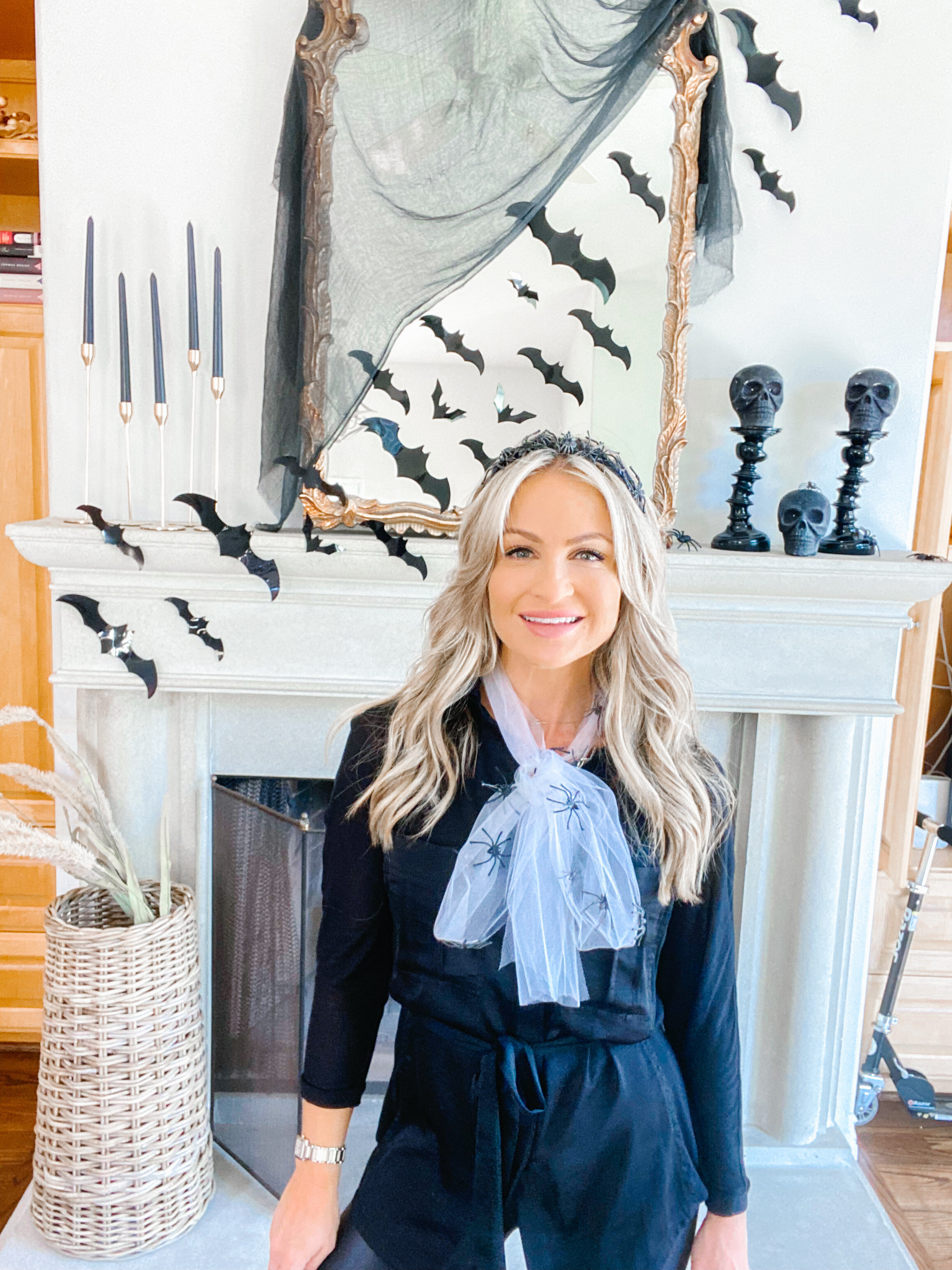 DIY Spider Headband and Spider Web Bow 