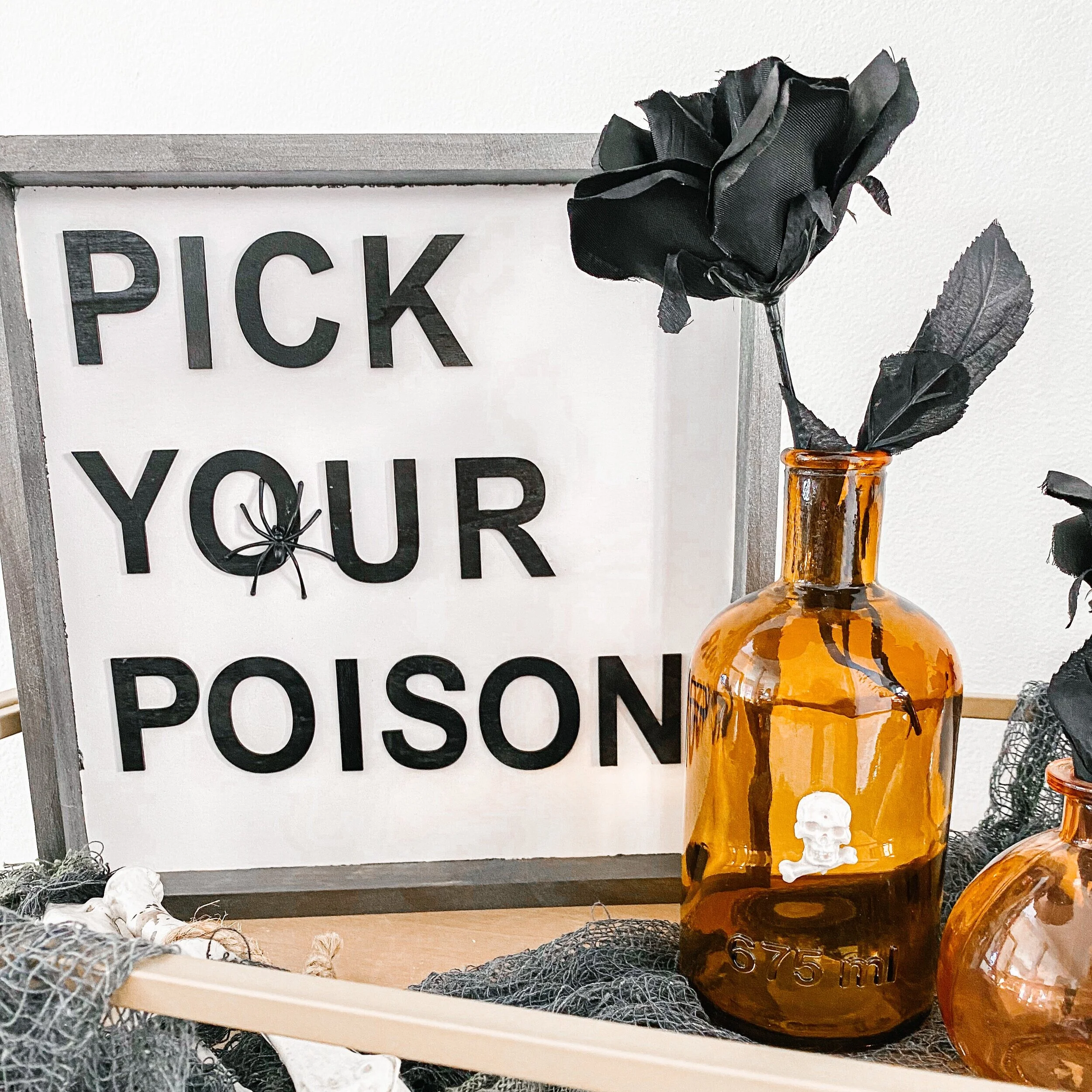 DIY "Pick Your Poison" Sign 