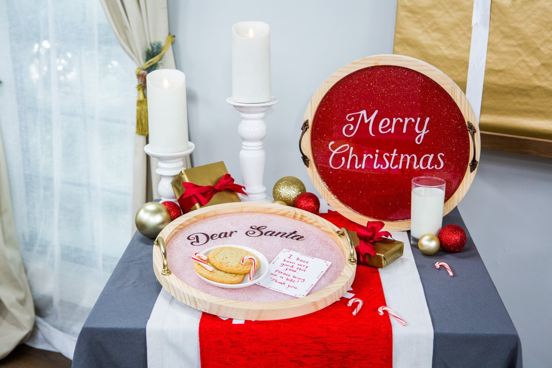 DIY Resin Christmas Tray 