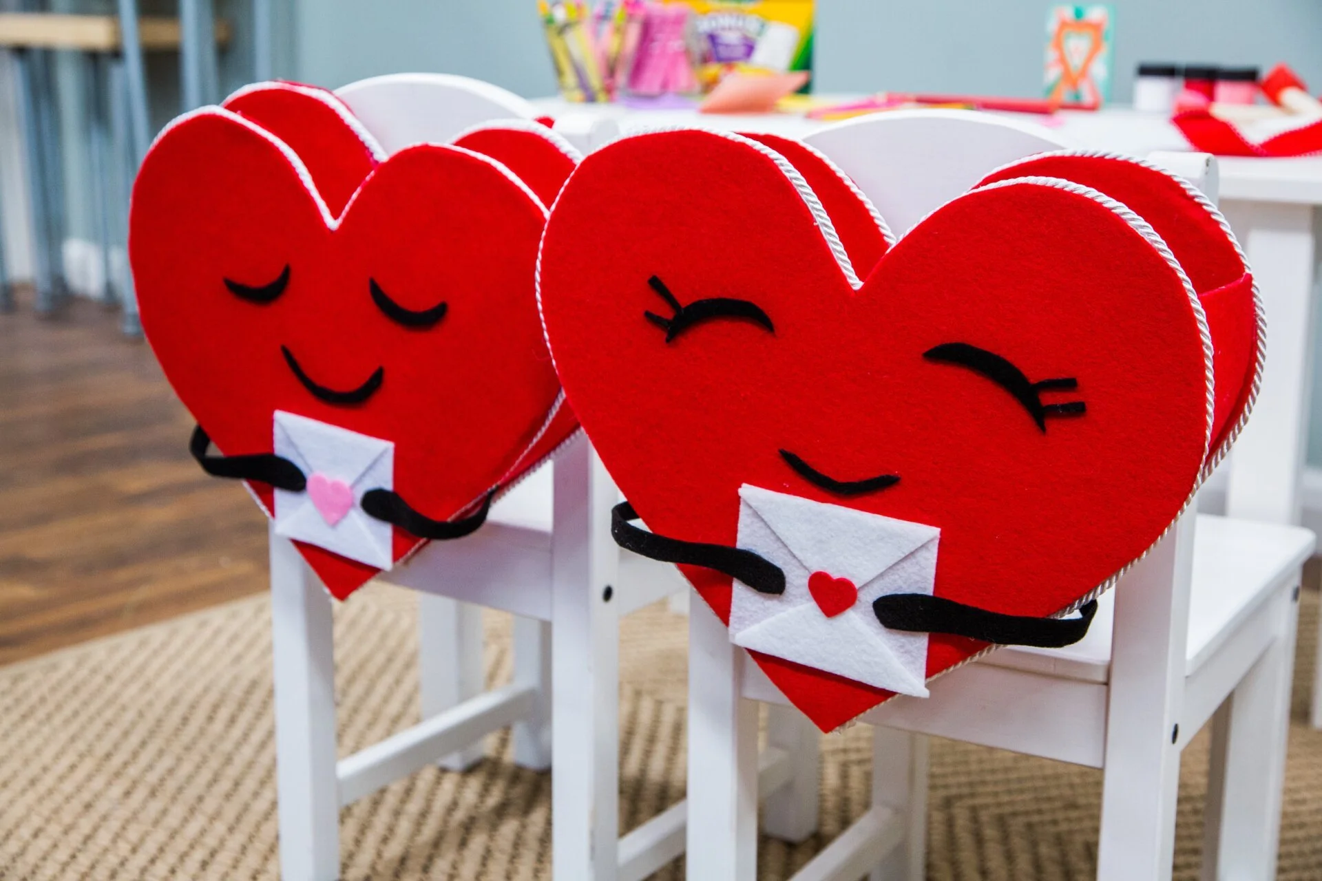 Heart Shaped Valentine’s Chair Back