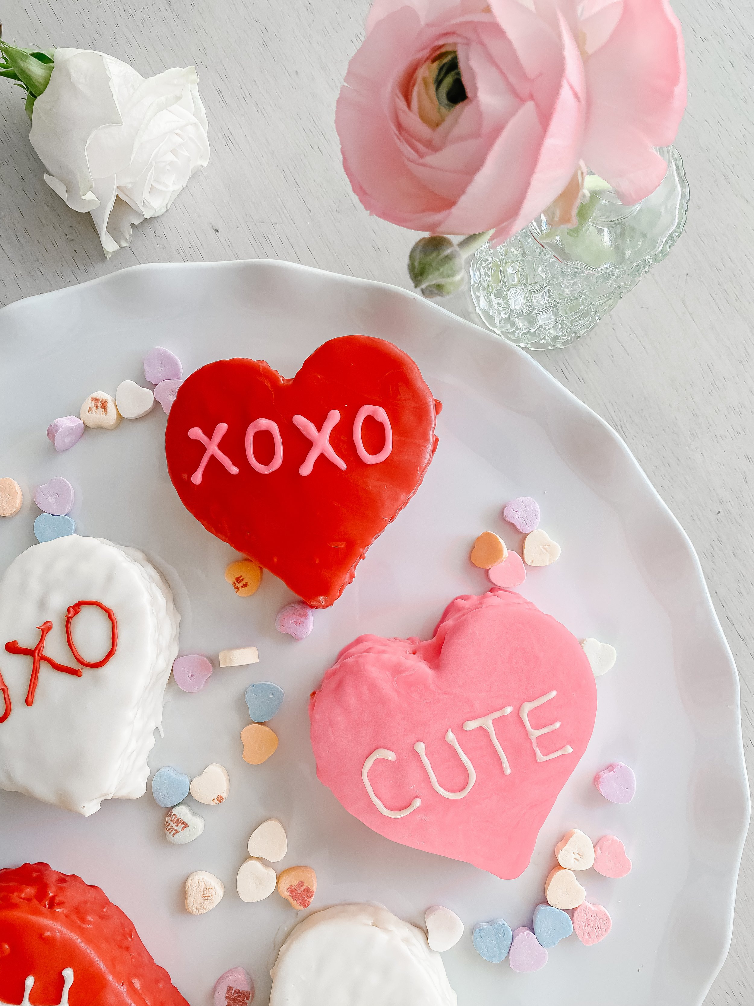 Valentines Conversation Heart Earrings – Lemon Cake
