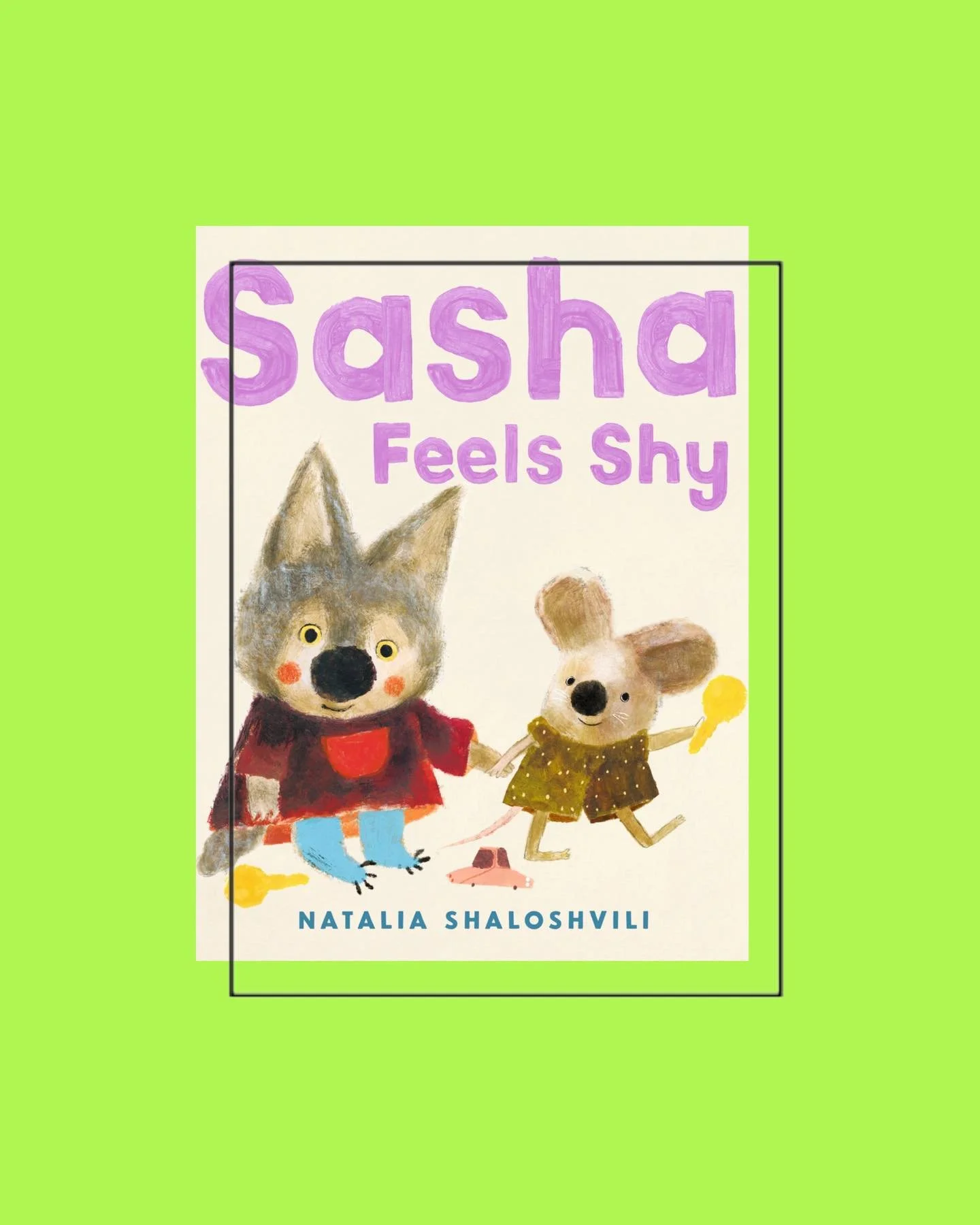 Sometimes making new friends can feel a little scary&hellip;..💖
A little wolf cub who&rsquo;s invited to a playdate but everything feels a bit overwhelming.
While Leo is ready to play, Sasha just wants to hide behind Mum.

A warm and comforting stor