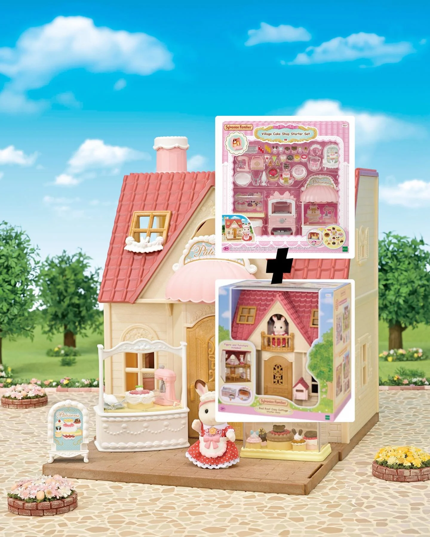 &ldquo;Red Roof Family Cottage + Village Cake Shop Starter Set = a village that&rsquo;s already feeling very busy.
Add imagination and watch it all come to life&rdquo;
#sylvanianfamilies #shoplocal #miniatureworld #imaginationplay