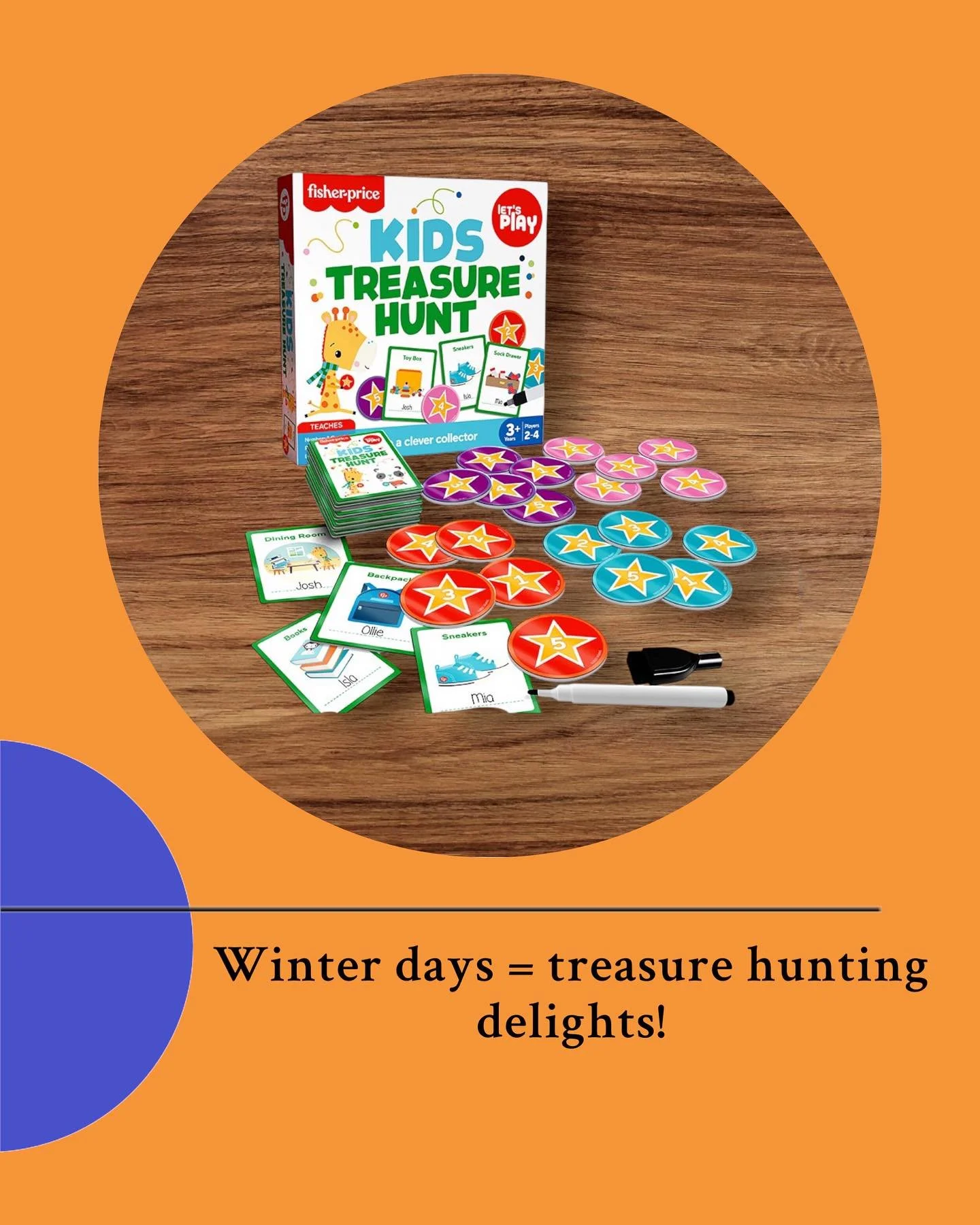 🌟Let the hunt begin!🌟 Looking for a way to keep little adventures busy on chilly days?  The Fisher Price Treasure Hunt Card Game turns your house into a land of giggles and clues! I played this with my 3 year old Granddaughter and she loved it.  Pe