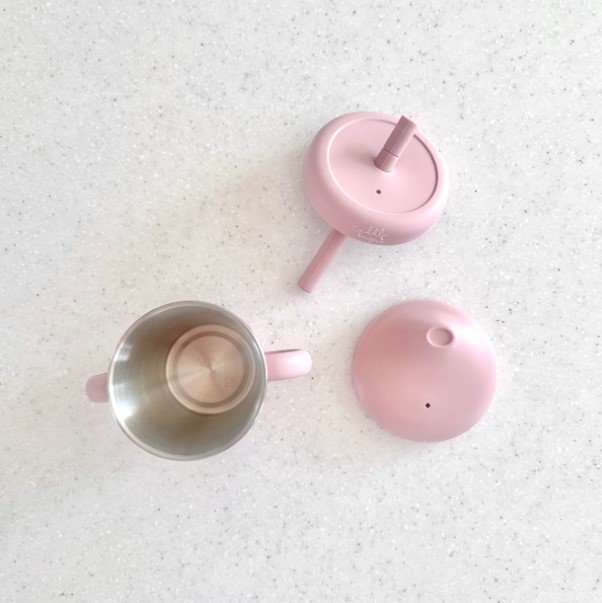Cuddle Bug & Co Stainless Sippy Cup/Cherry
