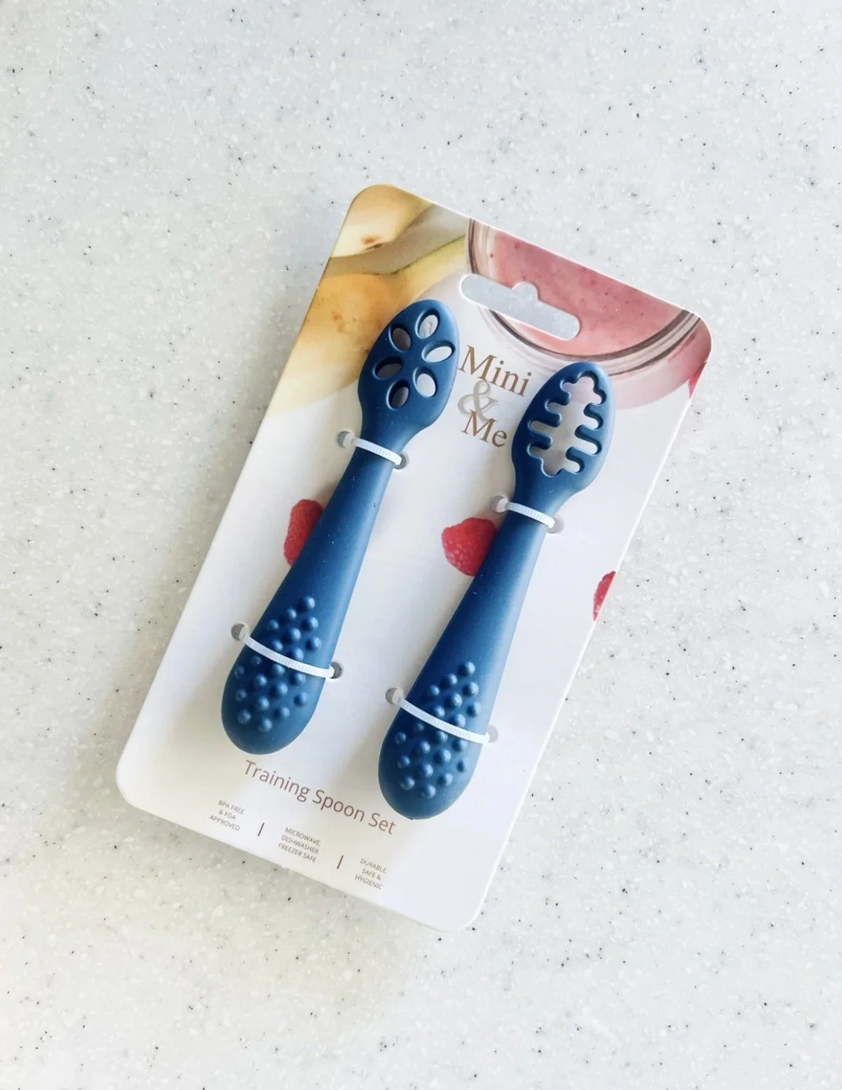 Mini & Me Training Spoon Set - Blueberry