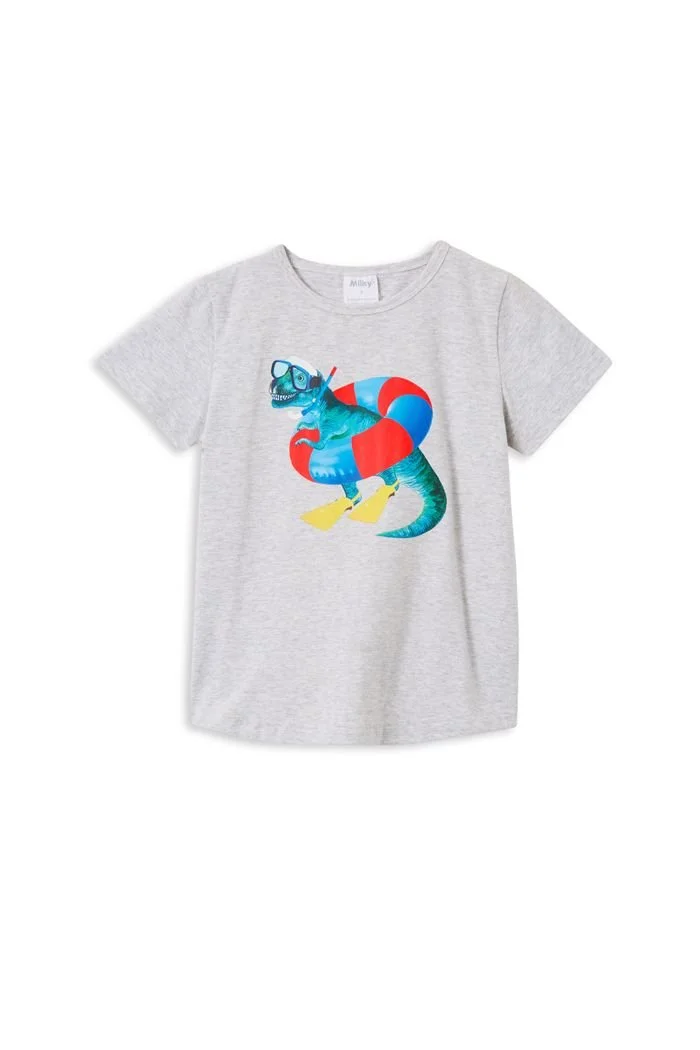 Milky Beach Dino Tee