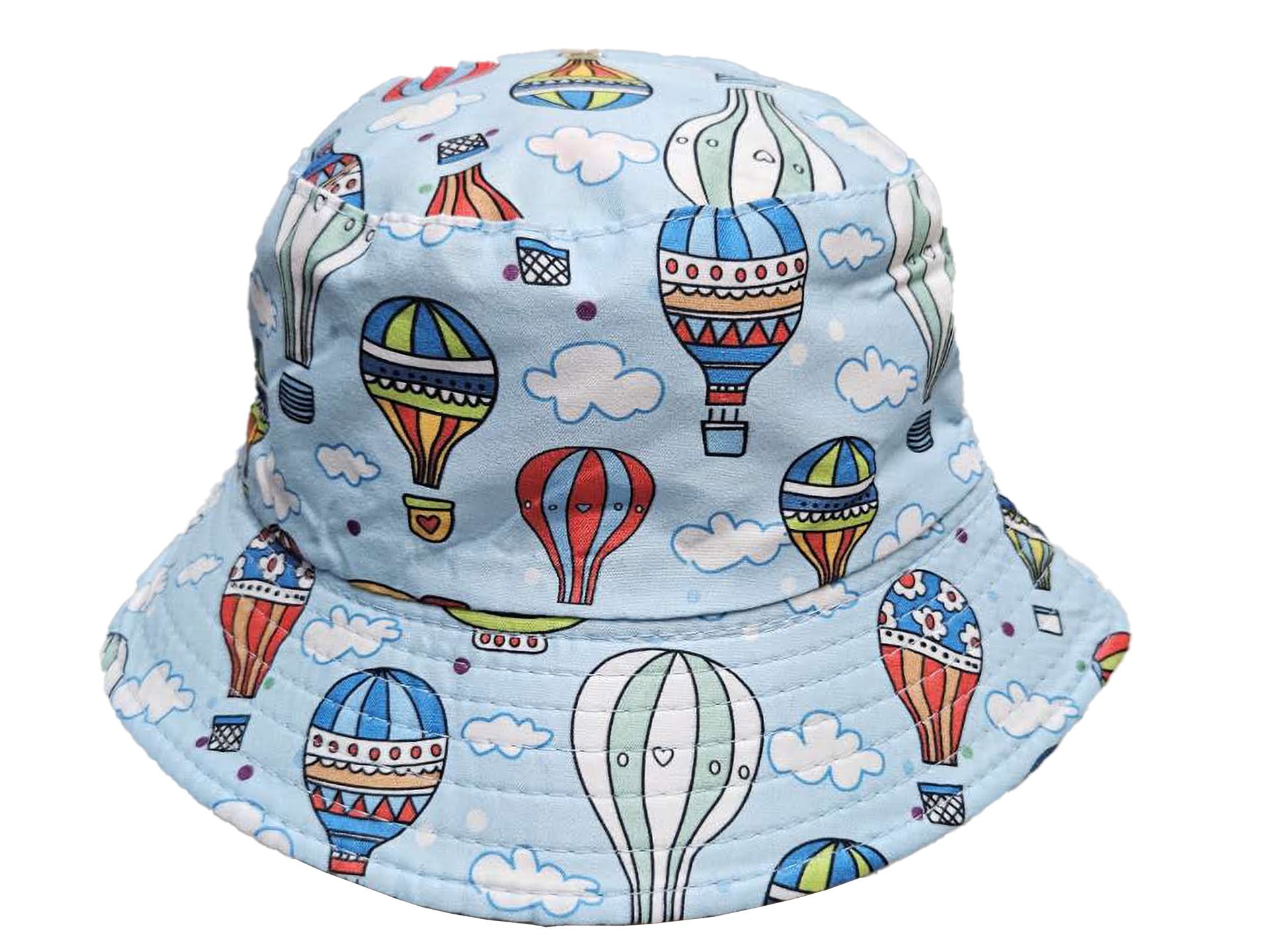Kato Designs Blue Hot Air Balloons Hat