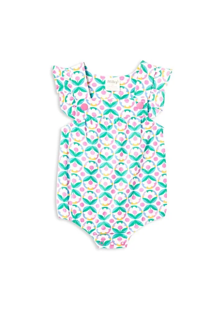 Milky Retro Playsuit