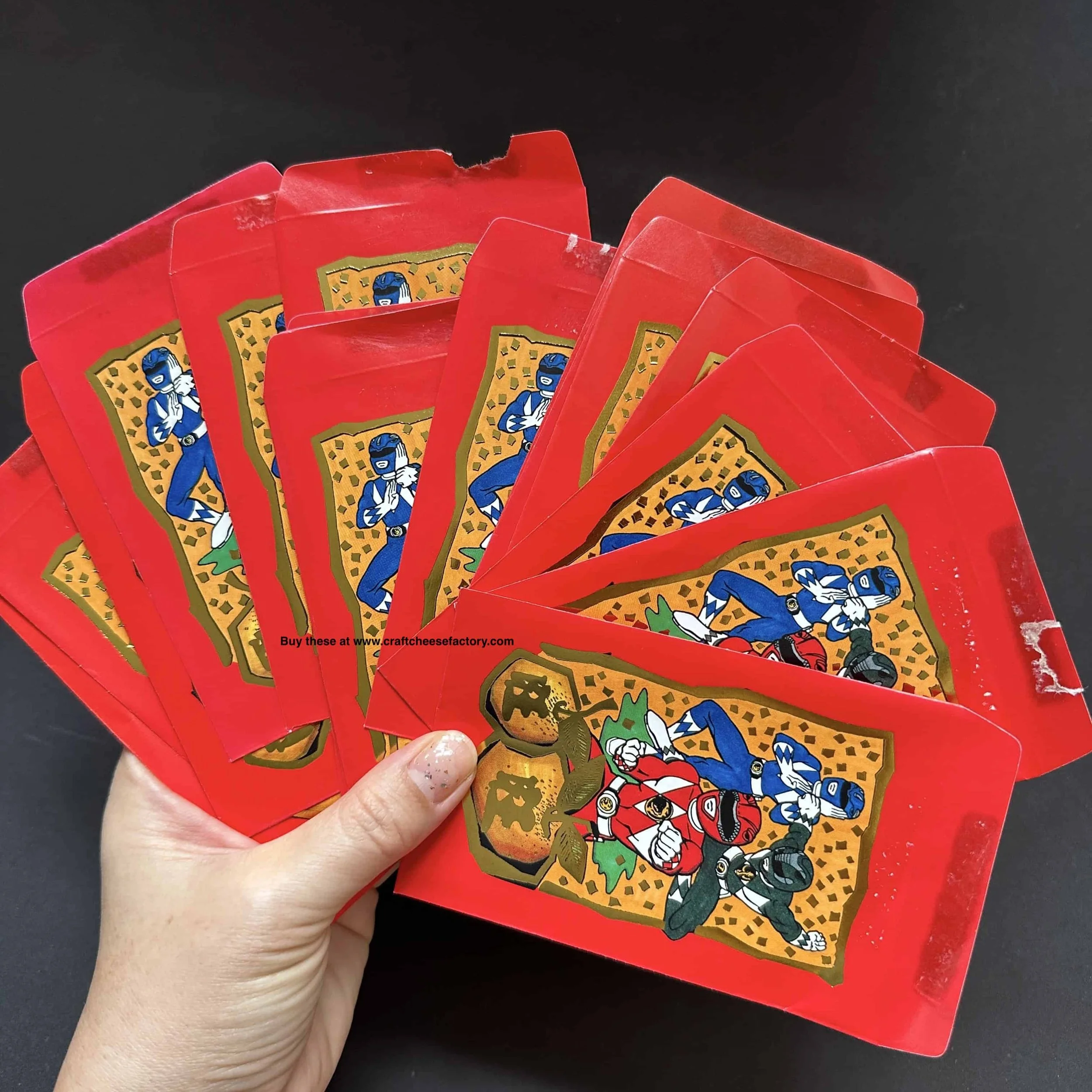 Vintage Power Rangers stationery