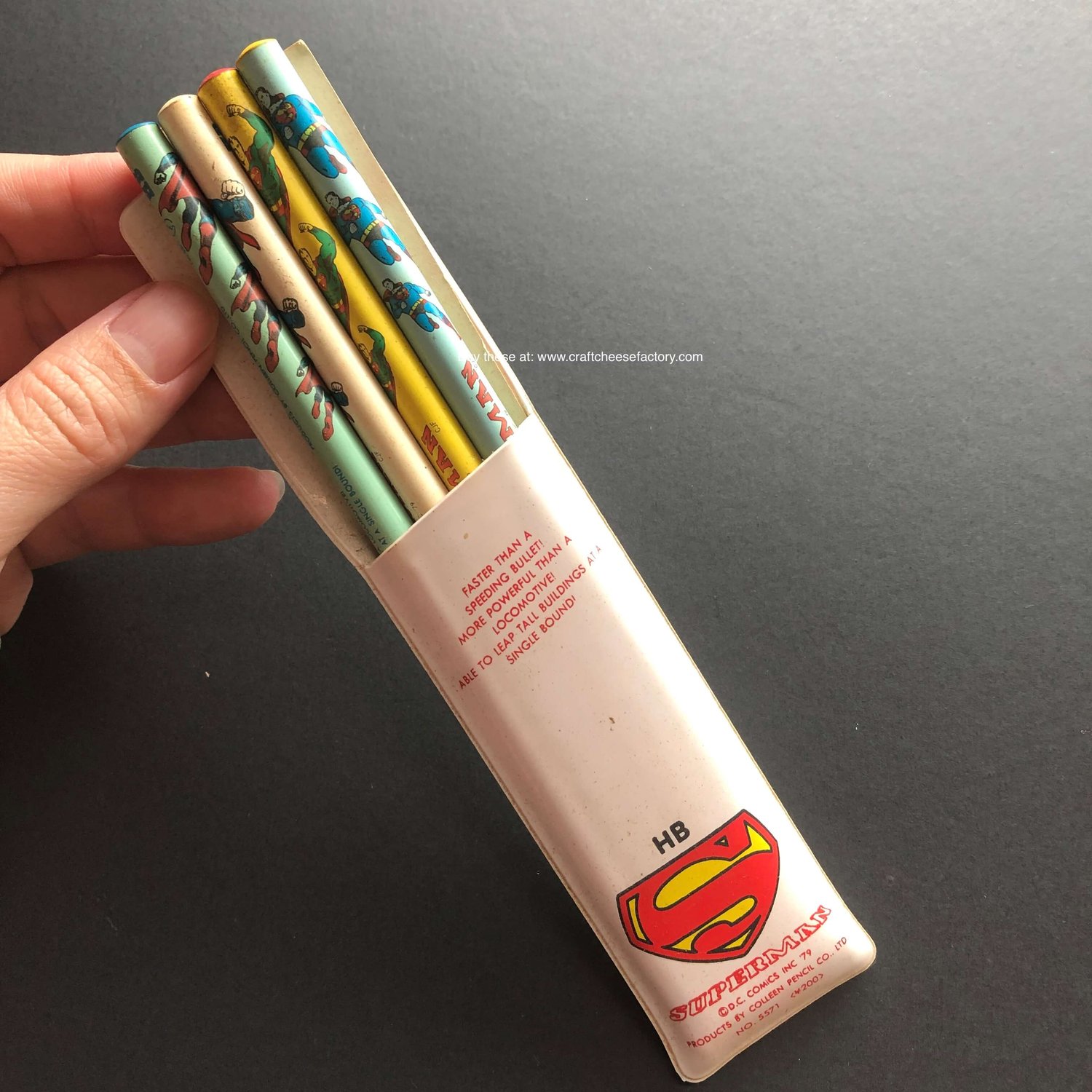 Vintage Superman DC Comics Colleen Pencil Unsharpened Unused Case —