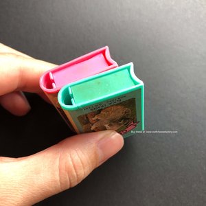 Vintage Japan 1980s 1990s magazine miniature book erasers