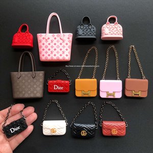 Dollhouse Fashion Accessory Chanel Handbag Dior Perfume Miniature Toys —