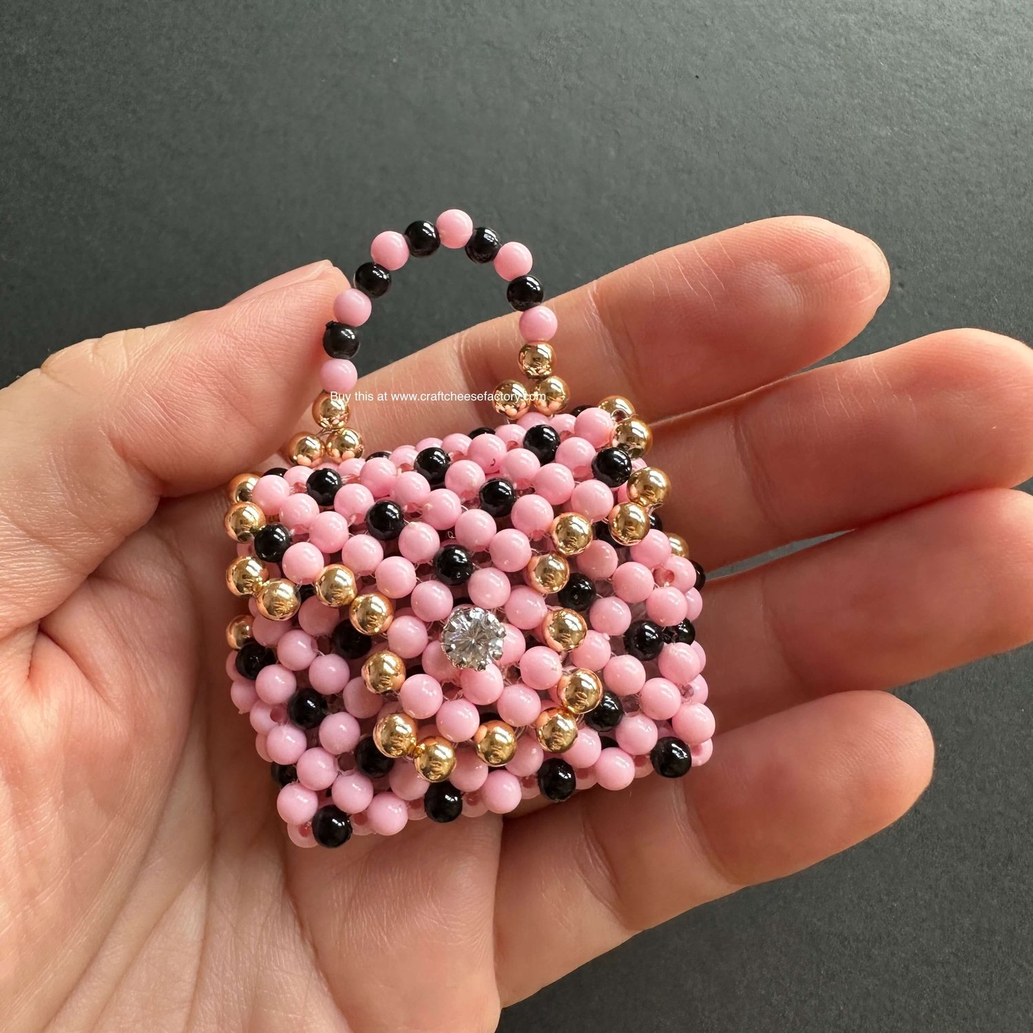 LV beads made hand bag hand made
