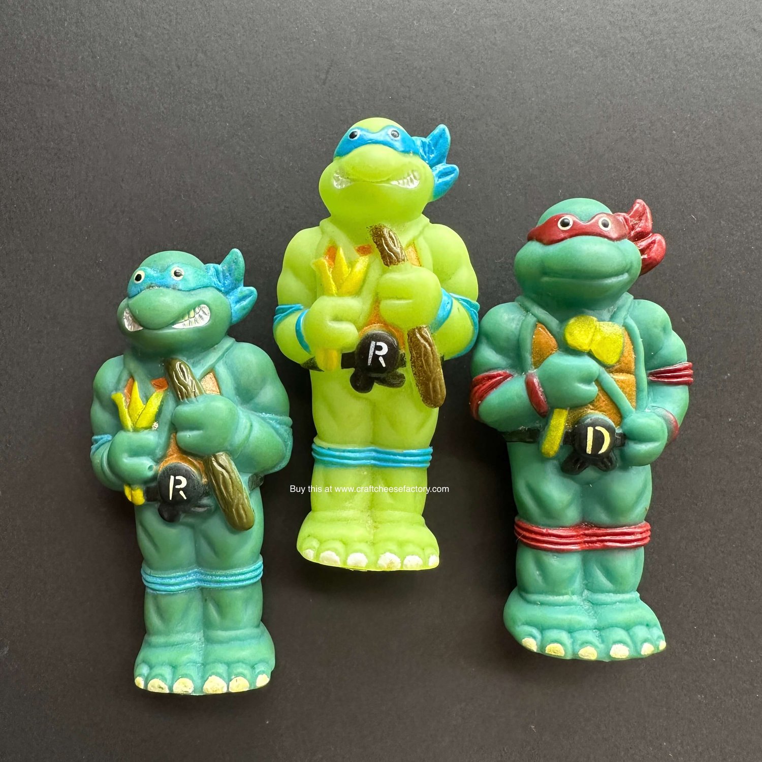 Vintage Teenage Mutant Ninja Turtles rubber dolls toys figurines —