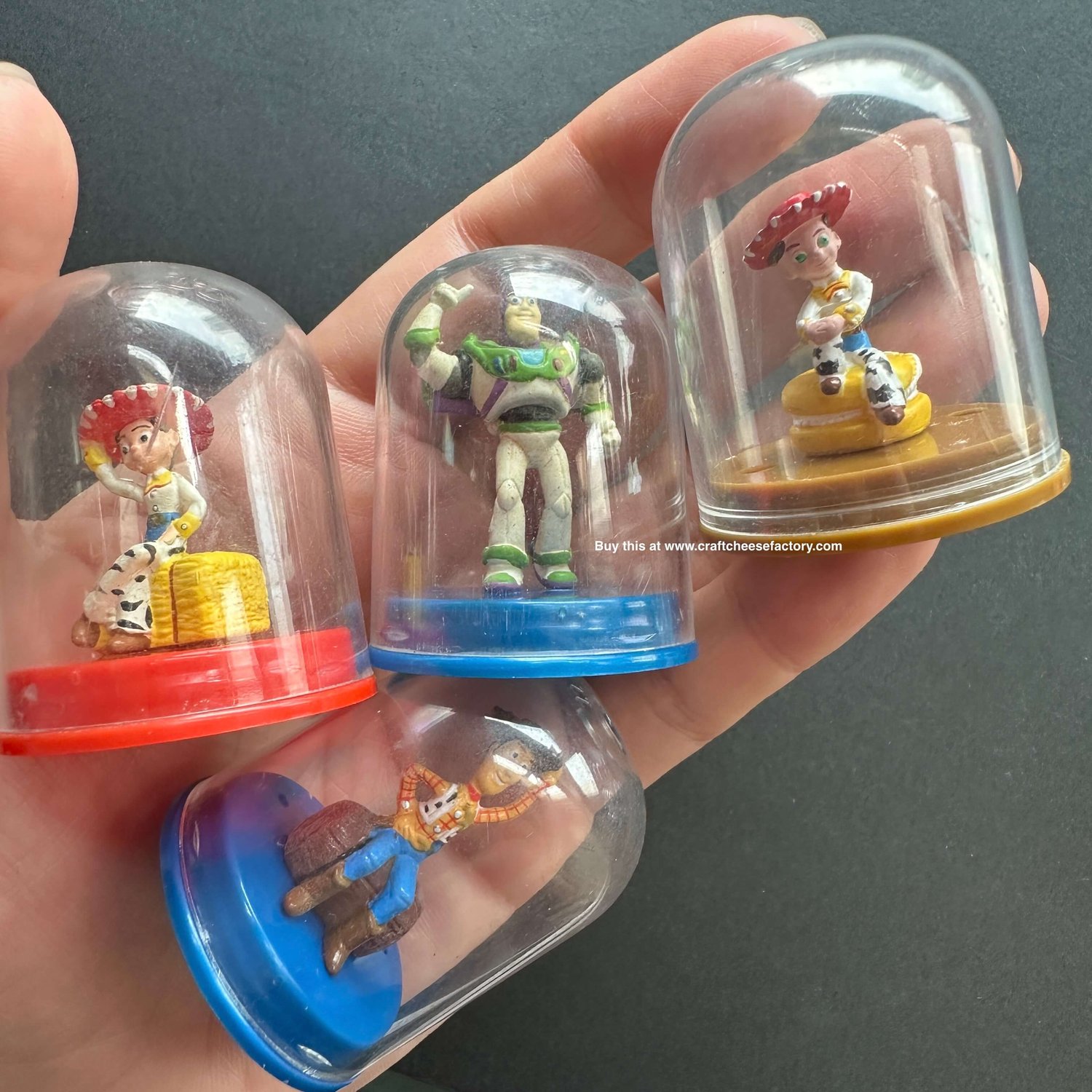 Vintage Yujin Toy Story miniature figurines dolls dome case —
