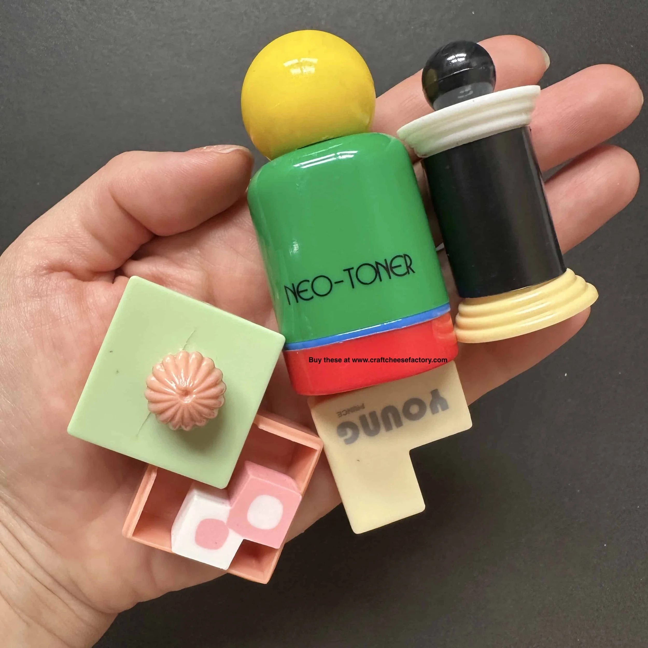 vintage Art Deco 1980s sharpener erasers