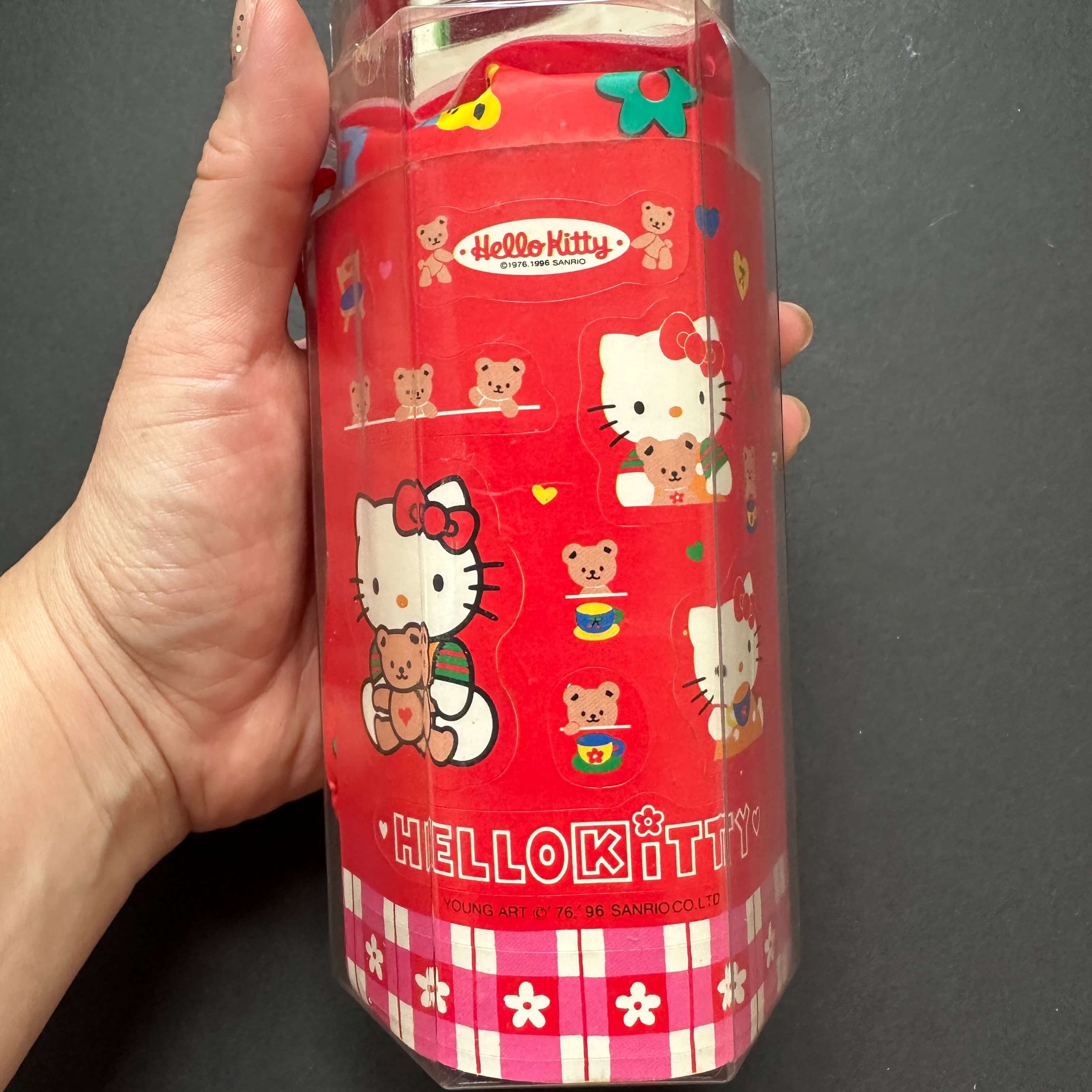 Vintage 1990s Hello Kitty stationery pencil box case