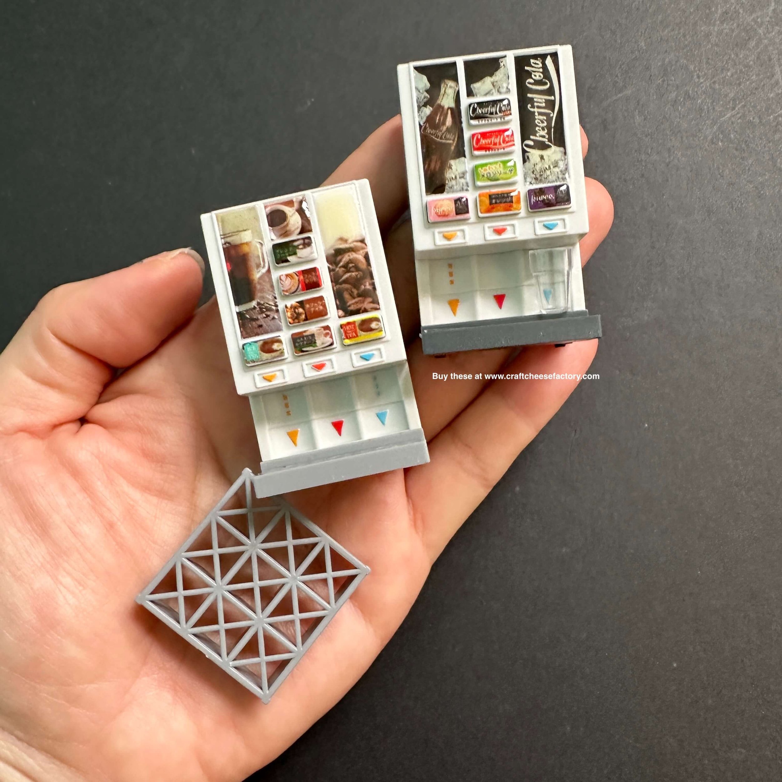 Toy cafe miniature drinks buffet station machine