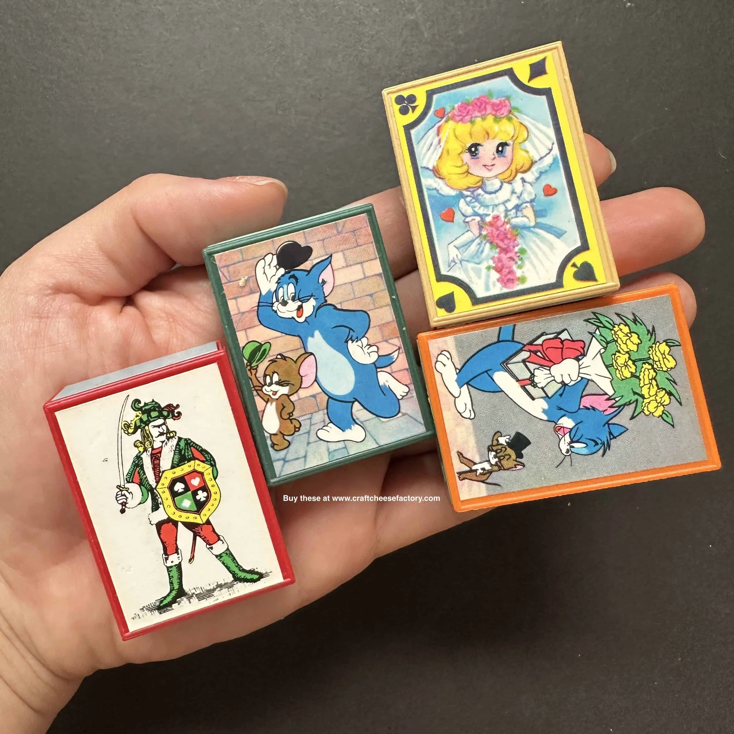 vintage matchbox sharpeners cartoon Tom Jerry
