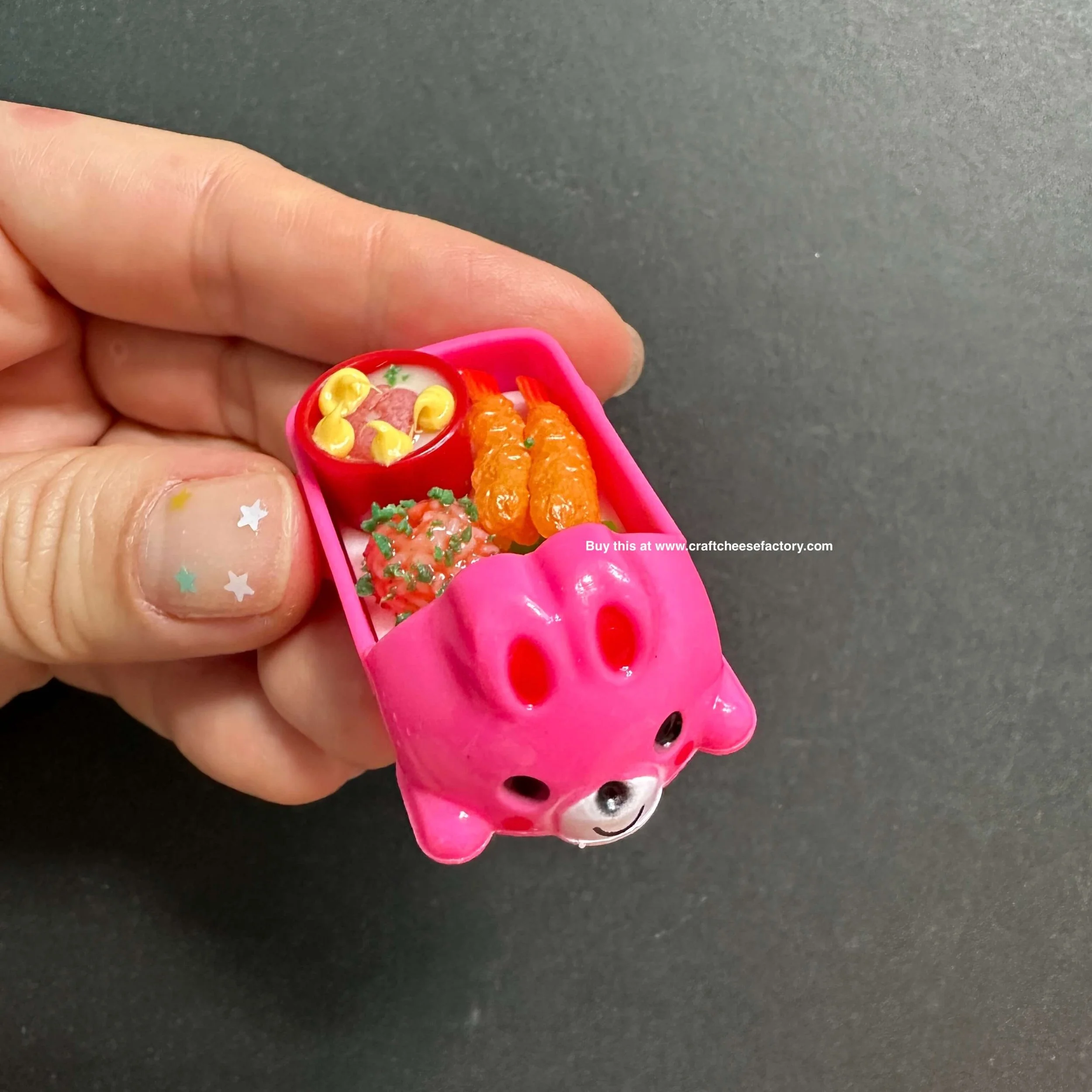 toy miniature rabbit bento food box