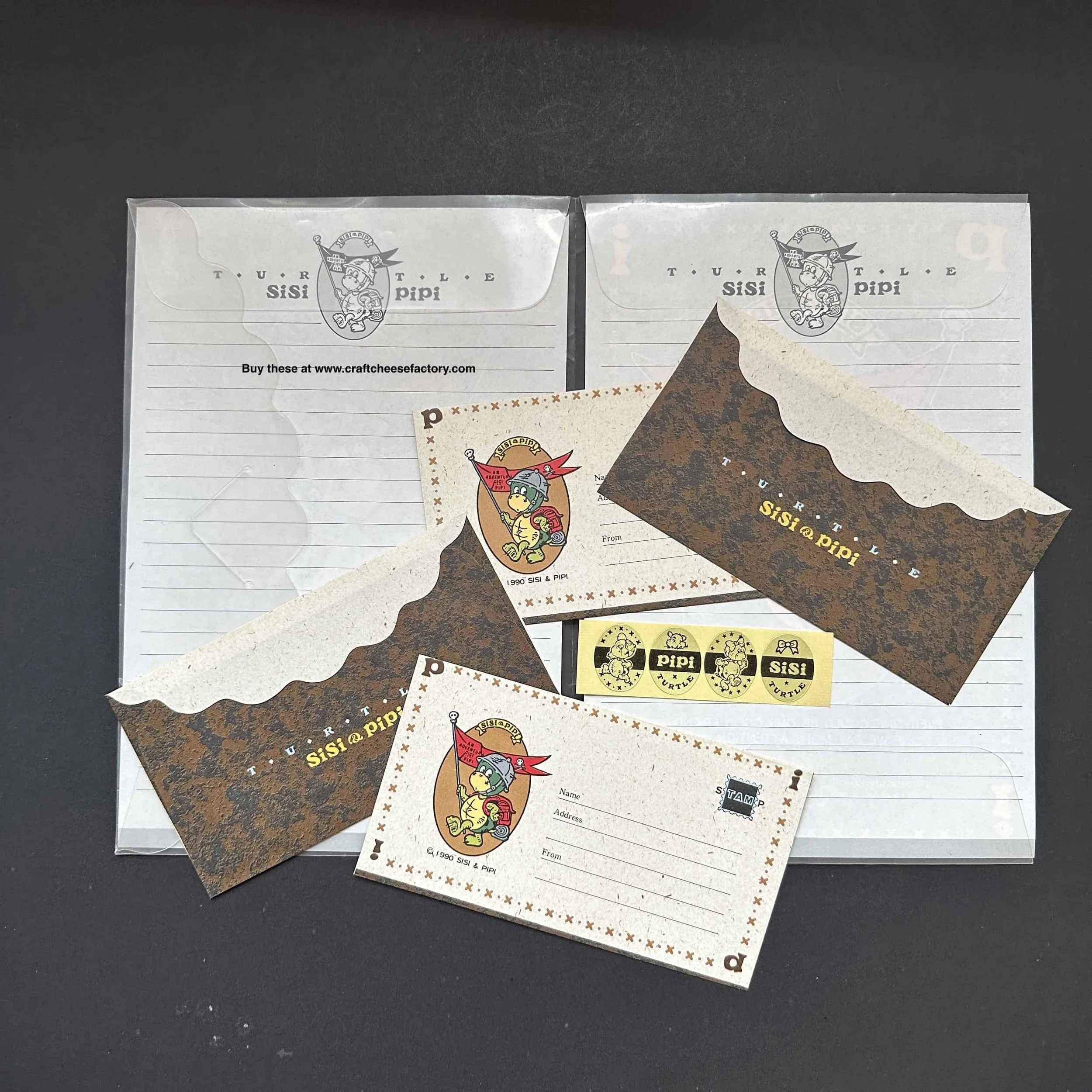 Vintage 1990s stationery memo writing letter pad set