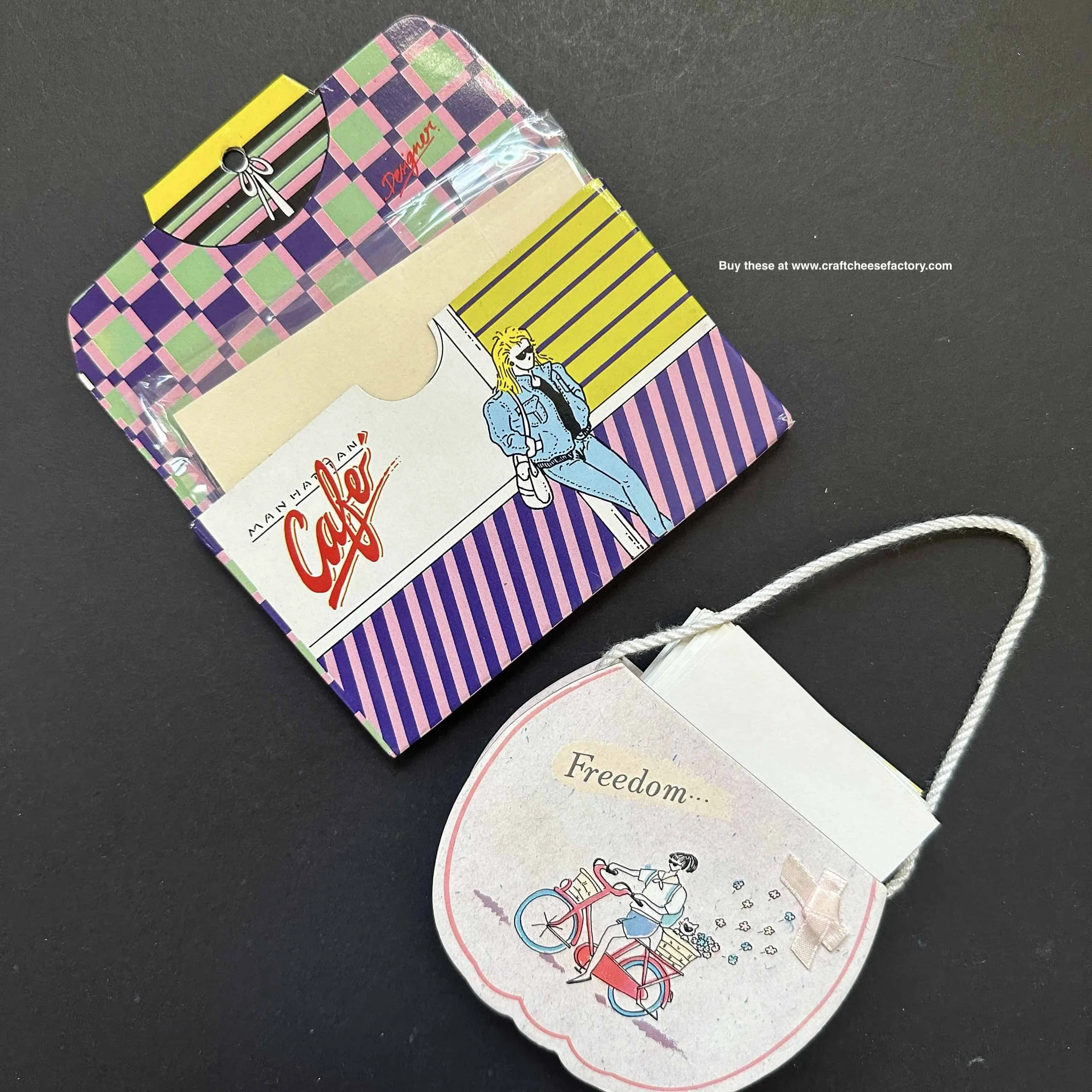 vintage 1980s 1990s memo note paper pad holder caddy organizer